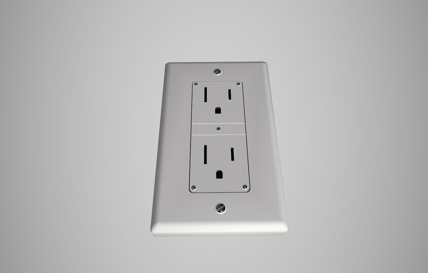 Socket Low-poly 3D model_1