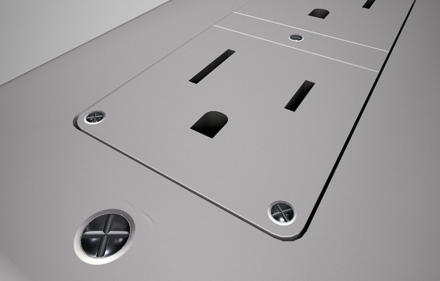 Socket Low-poly 3D model_4