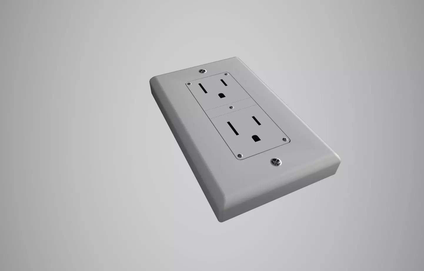 Socket Low-poly 3D model_0