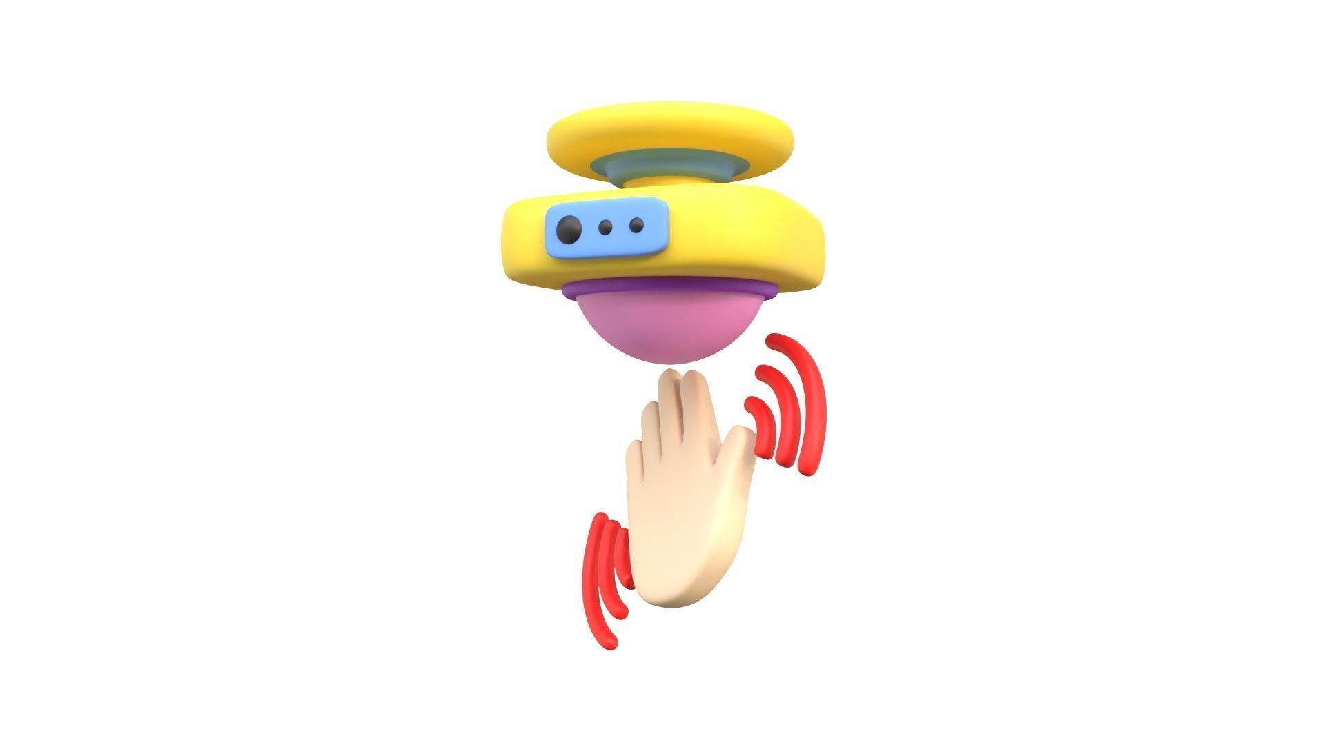 Motion Sensor 3D model_1