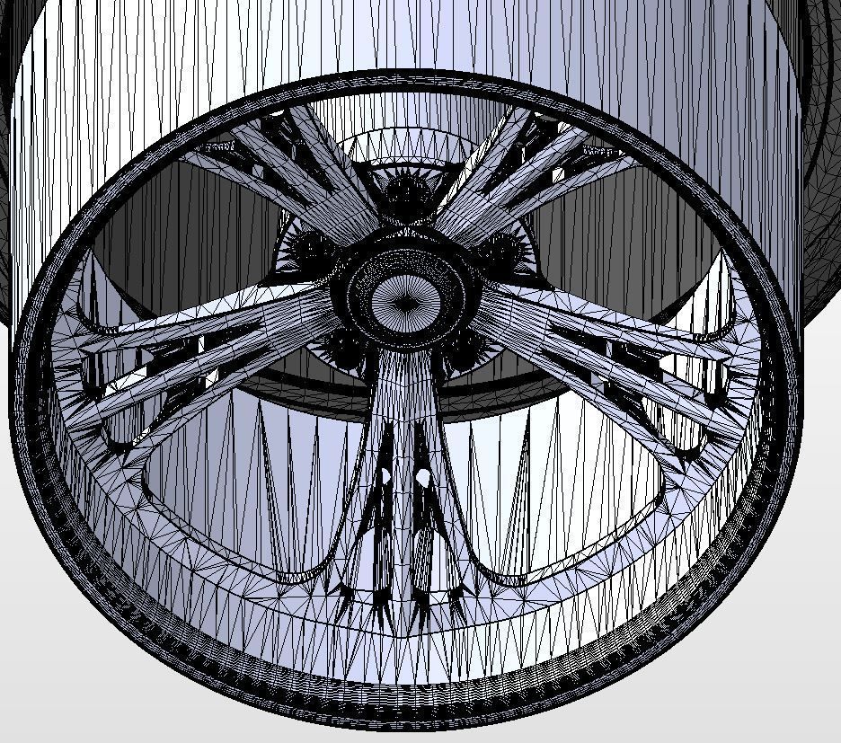 Set of custom wheels US Mags Venom Concave for your scale model 3D print model_16