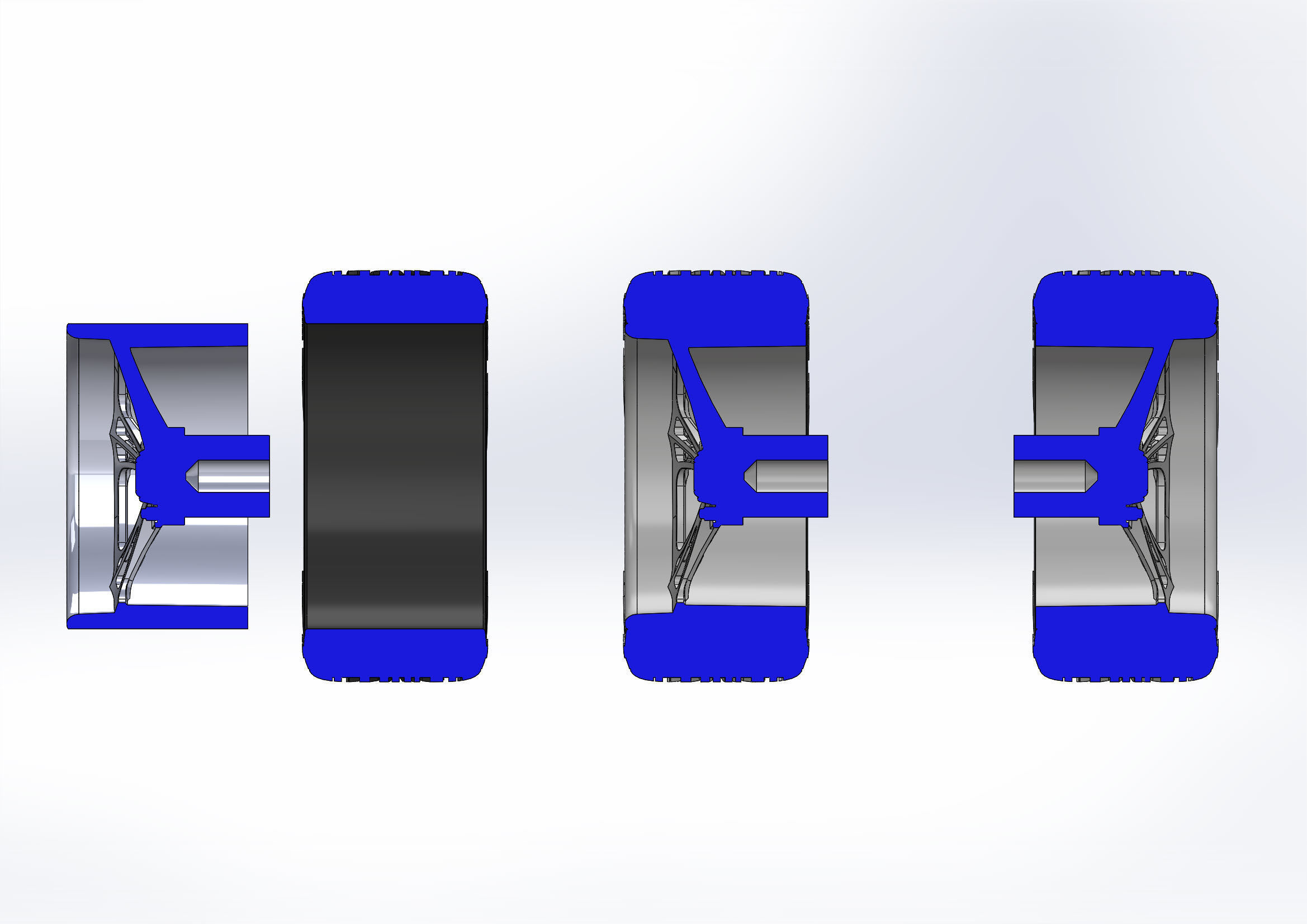 Set of custom wheels US Mags Venom Concave for your scale model 3D print model_13