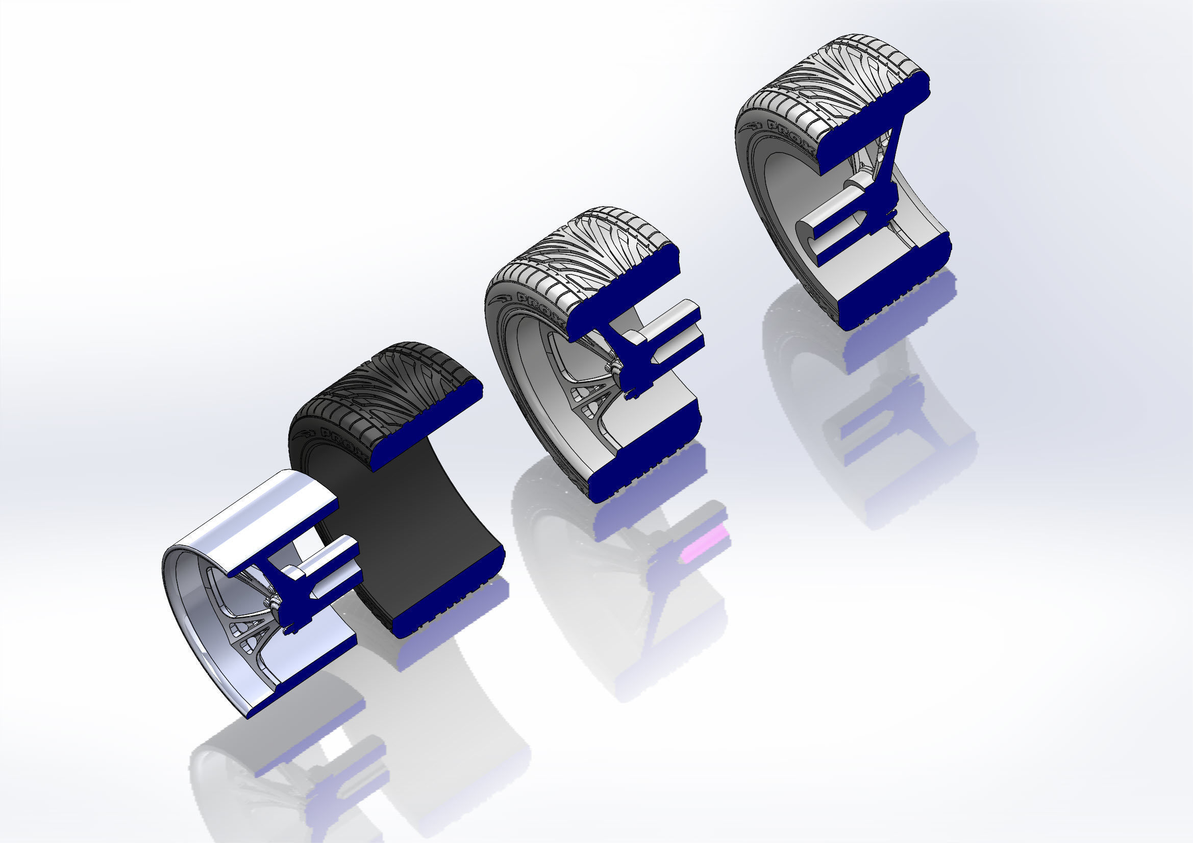 Set of custom wheels US Mags Venom Concave for your scale model 3D print model_12