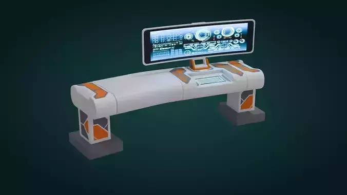 Sci-Fi Computer - Game Ready - PBR