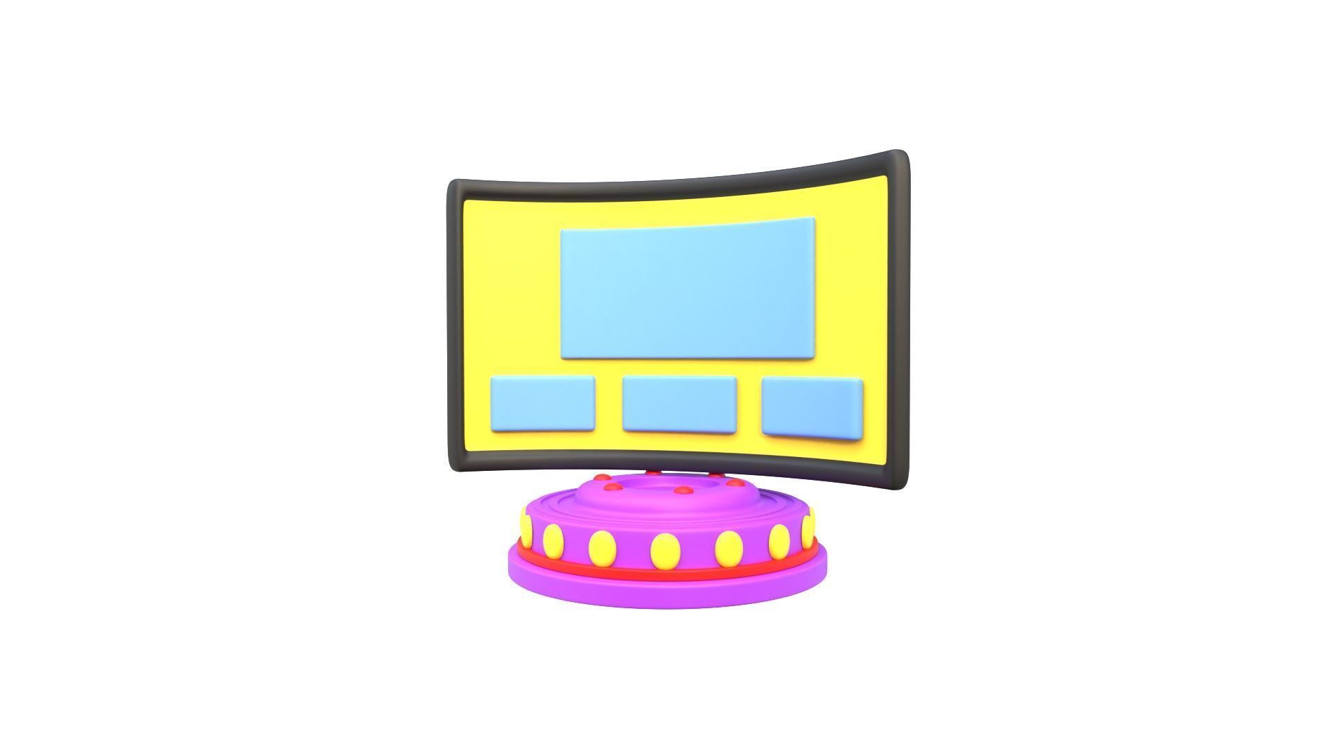 Meta Dashboard 3D model_2