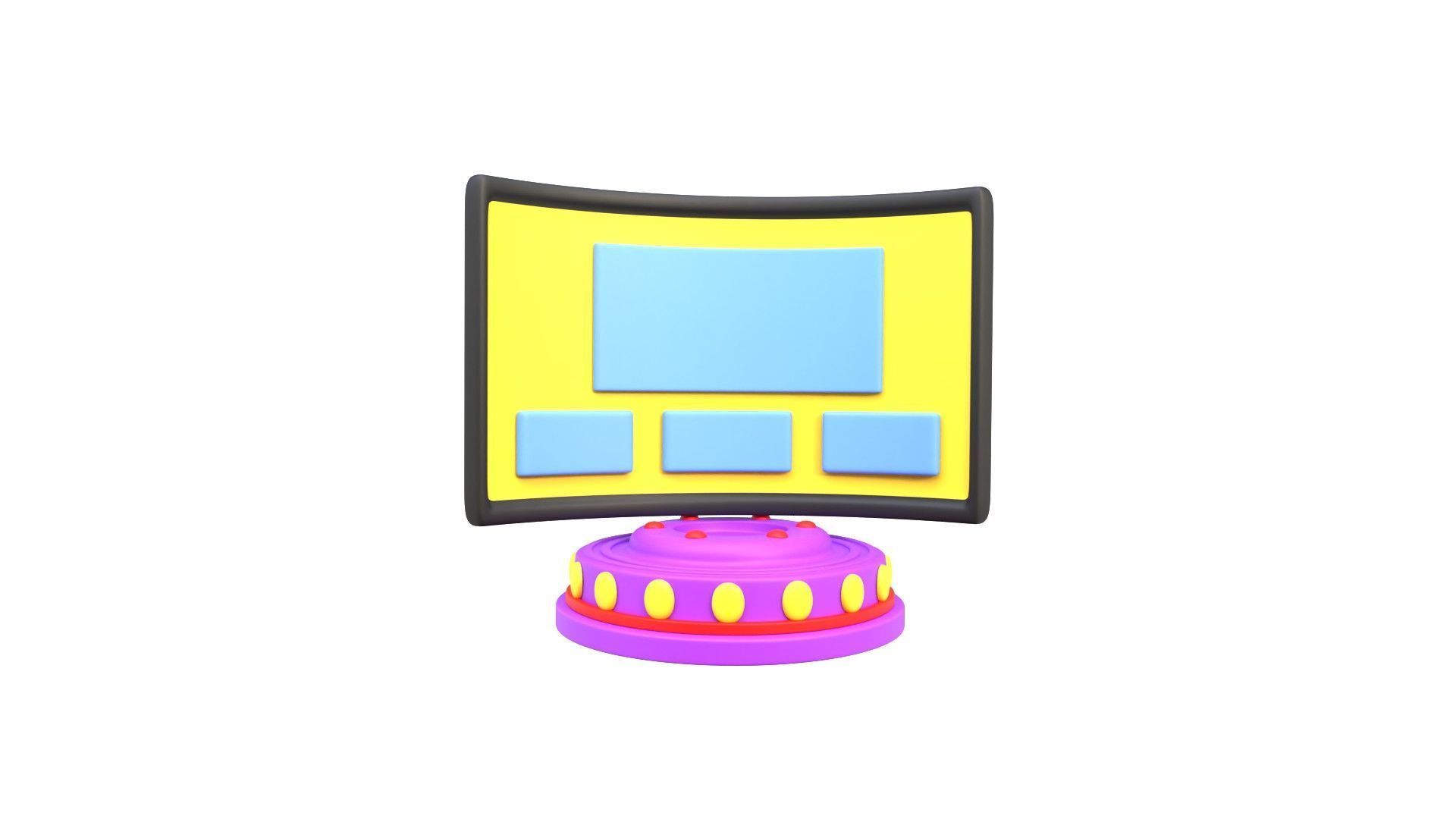 Meta Dashboard 3D model_1