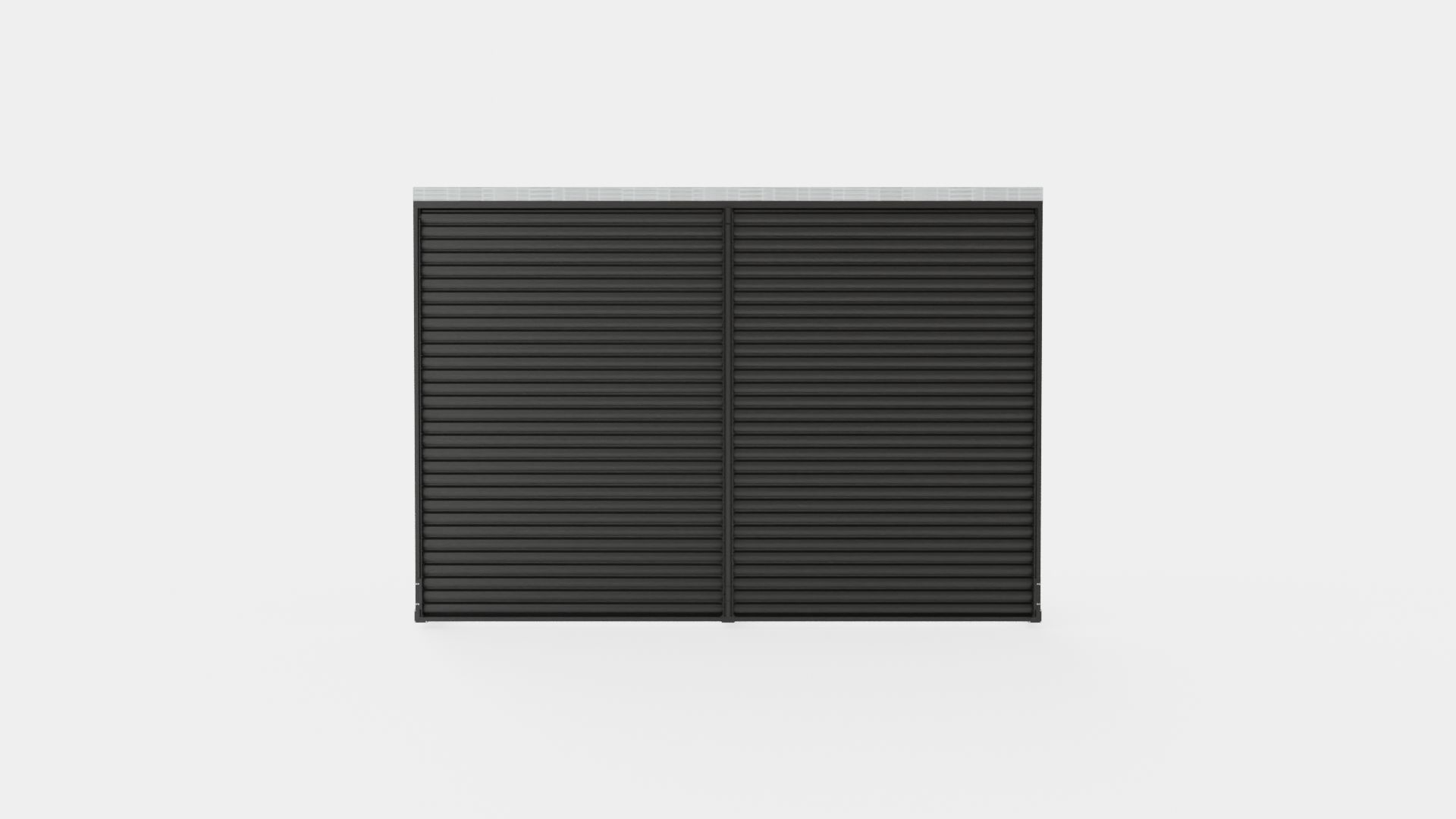 Pergola 4x6 Antracit Wall Low-poly 3D model_5