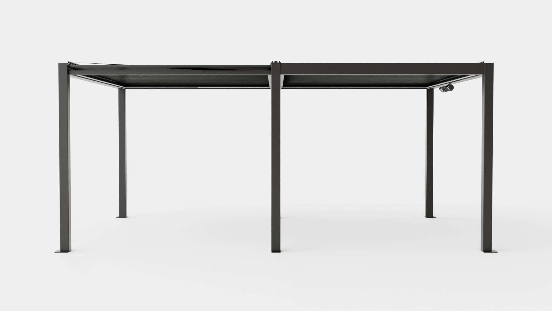 Pergola 4x6 Antracit Low-poly 3D model_4