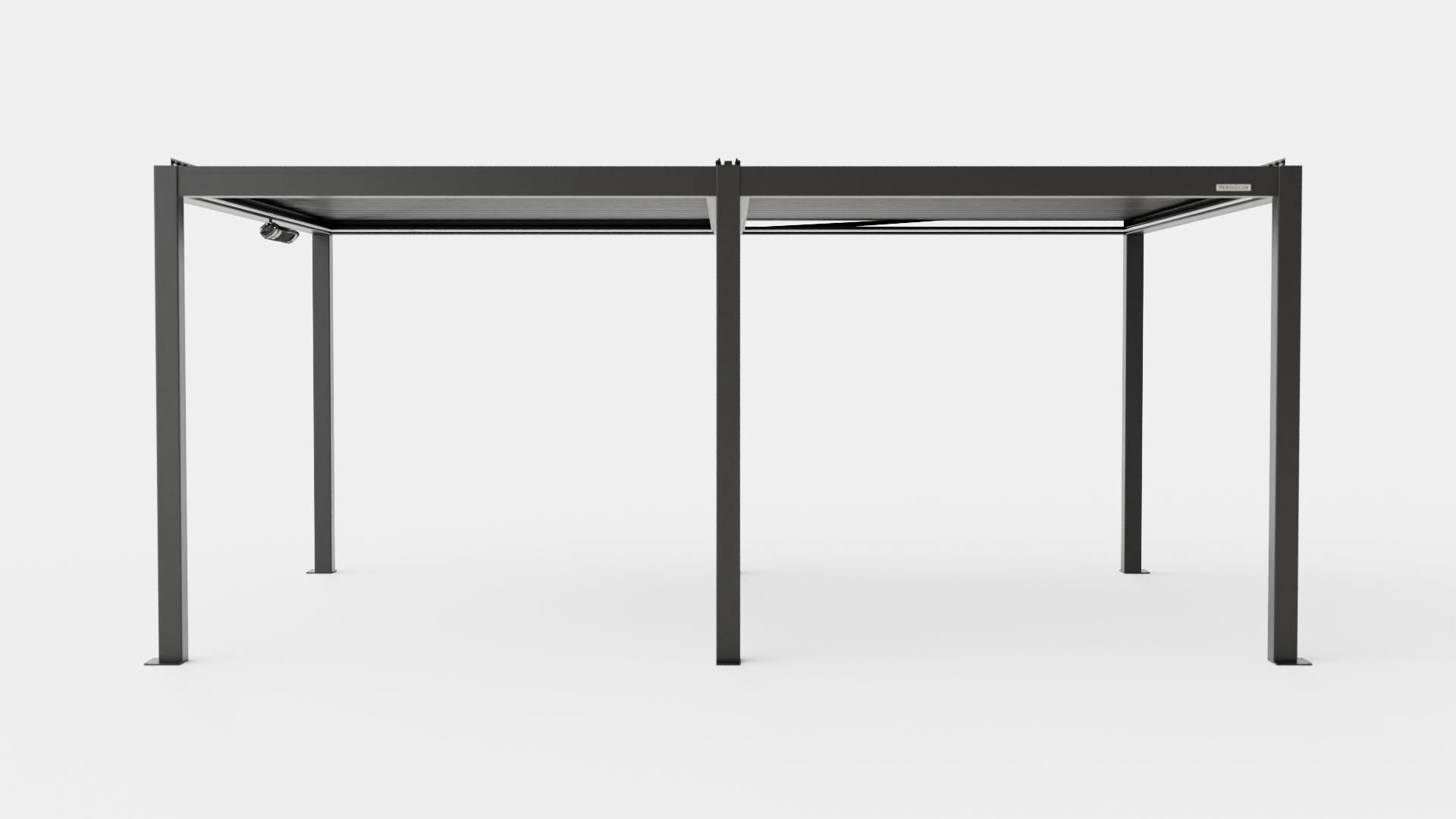 Pergola 4x6 Antracit Low-poly 3D model_1