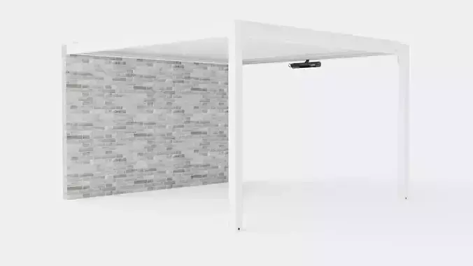 Pergola 4x4 White Wall