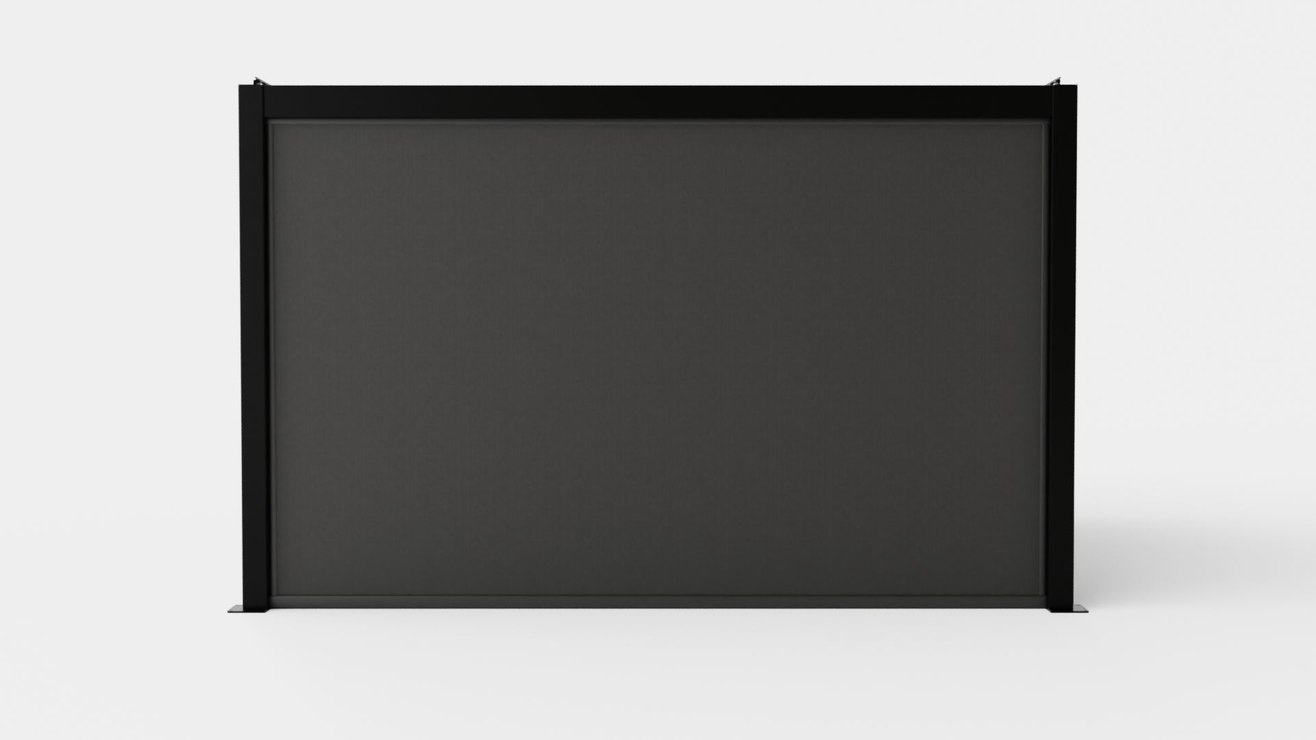 Pergola 4x4 Black Mix Low-poly 3D model_2