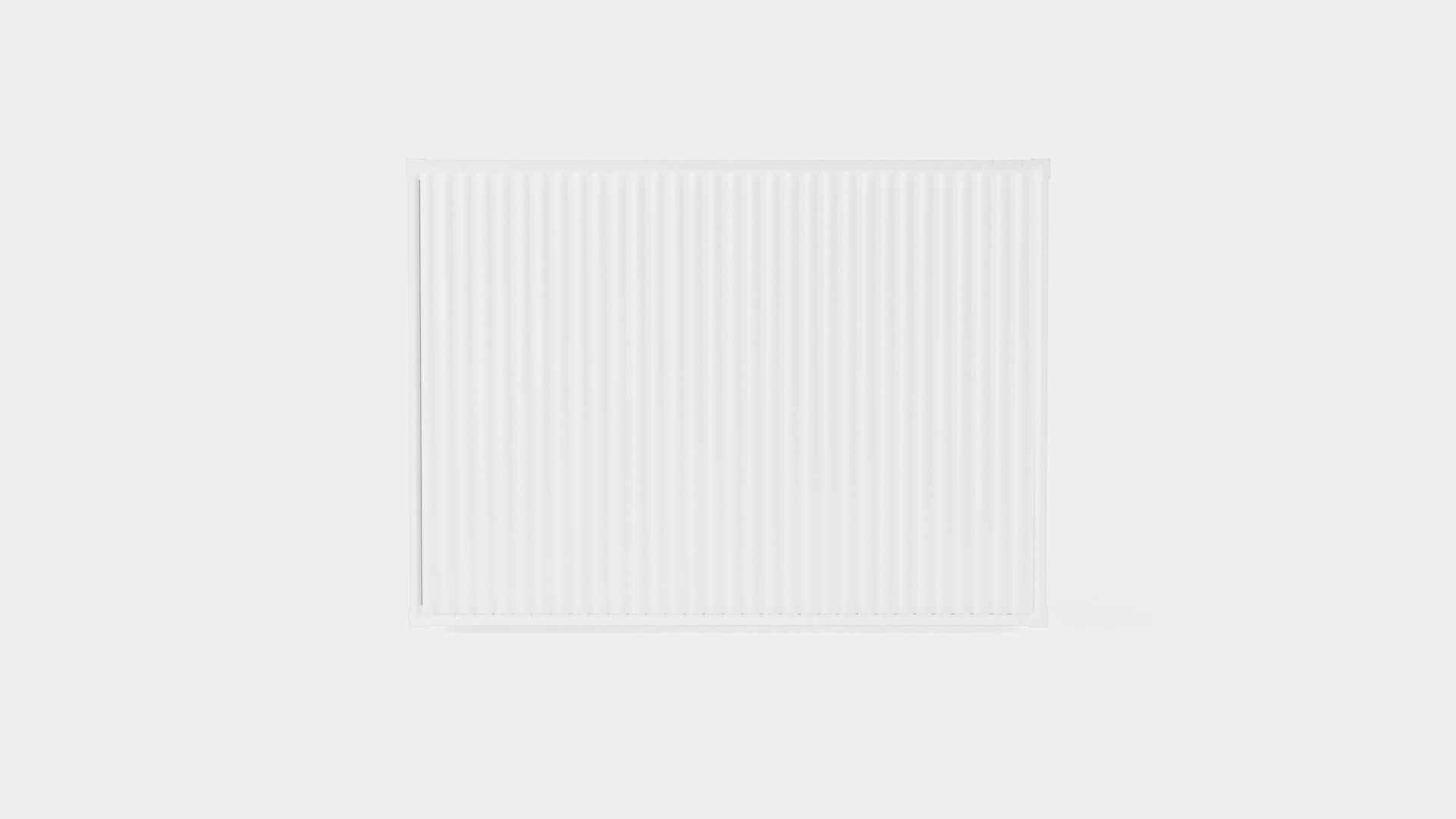 Pergola 3x4 White Mix Low-poly 3D model_5