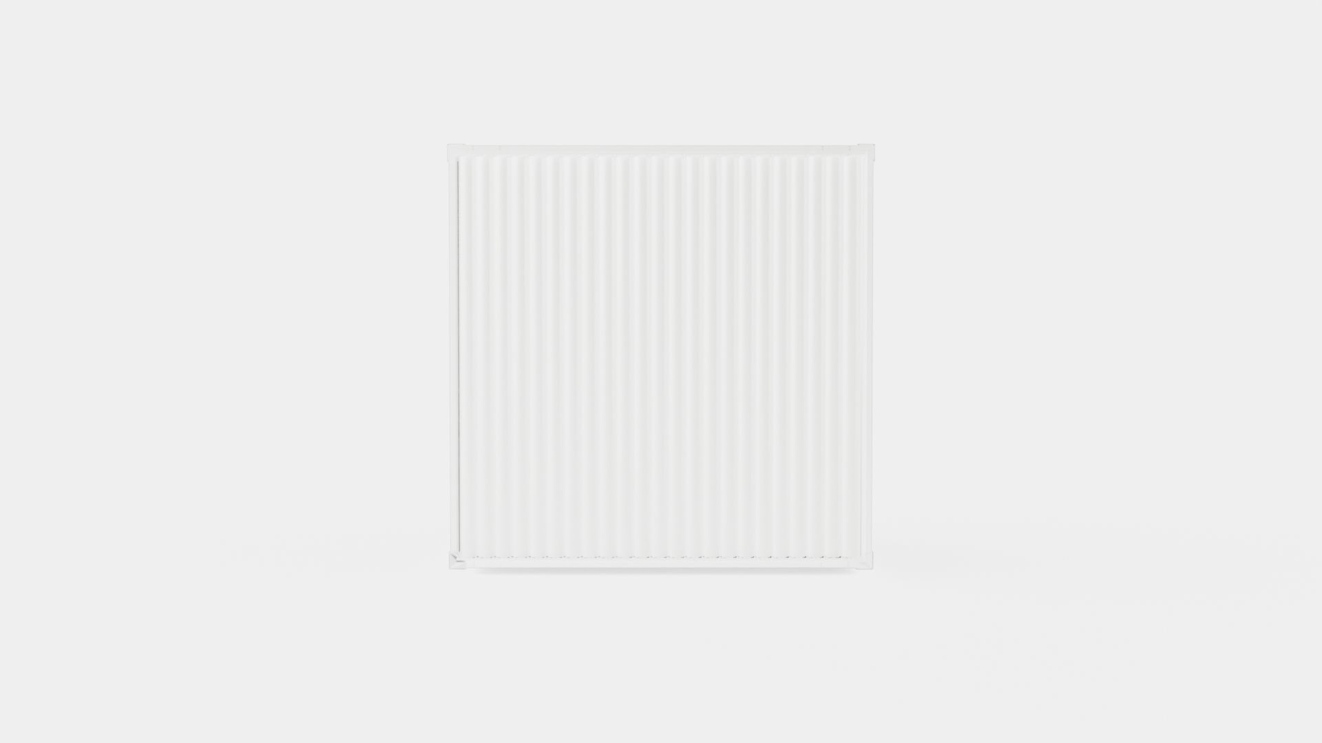 Pergola 3x3 White Mix Low-poly 3D model_5