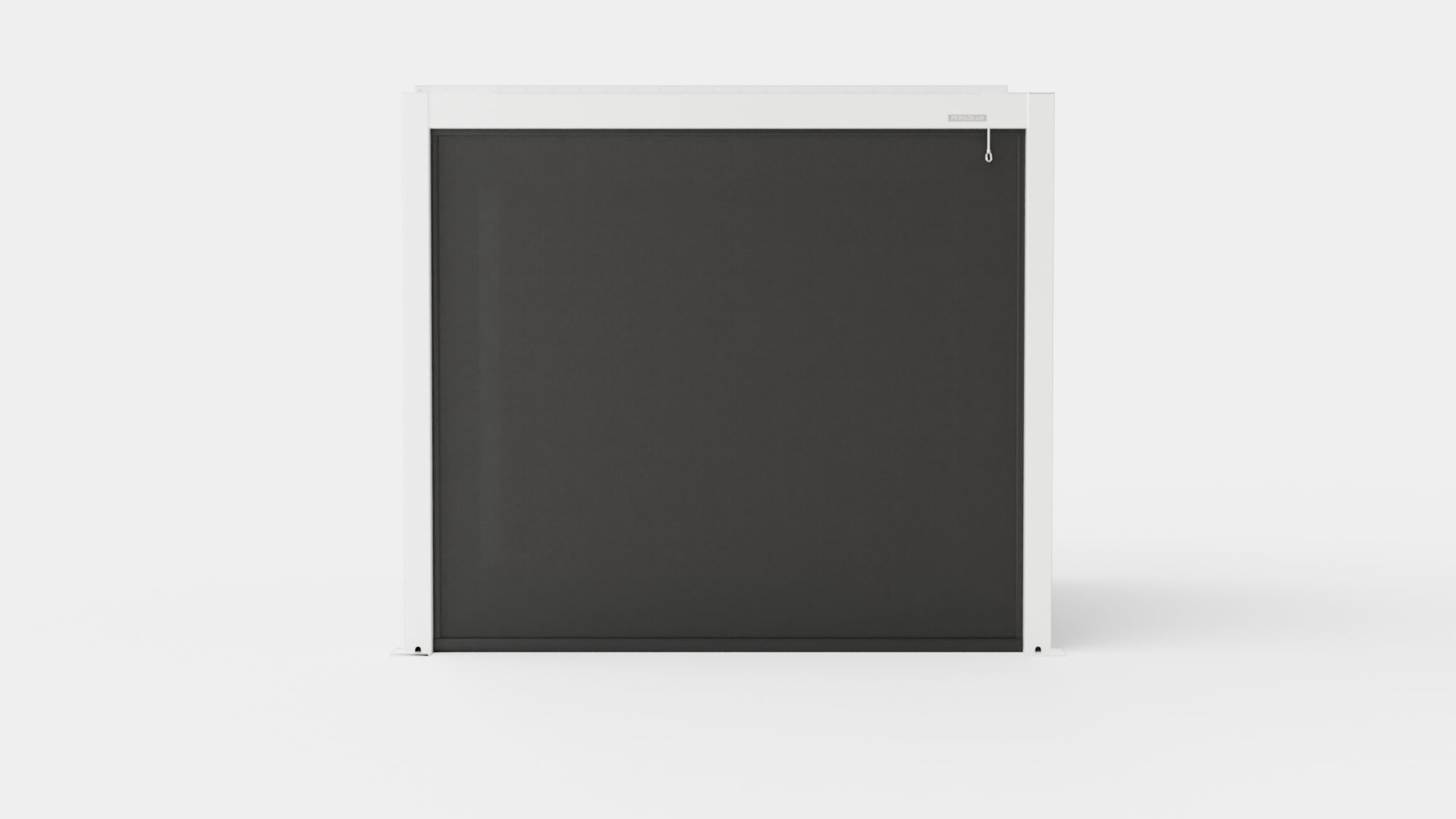 Pergola 3x3 White Mix Low-poly 3D model_1