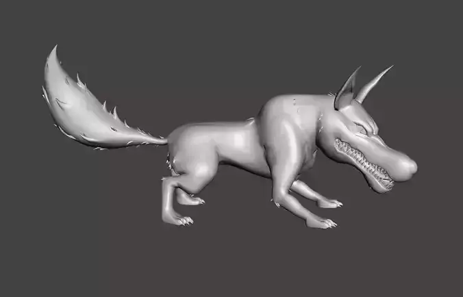 Wolf Four Knights of The Apocalypse 3D Model