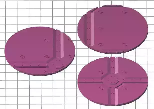 Circular empire floor tiles