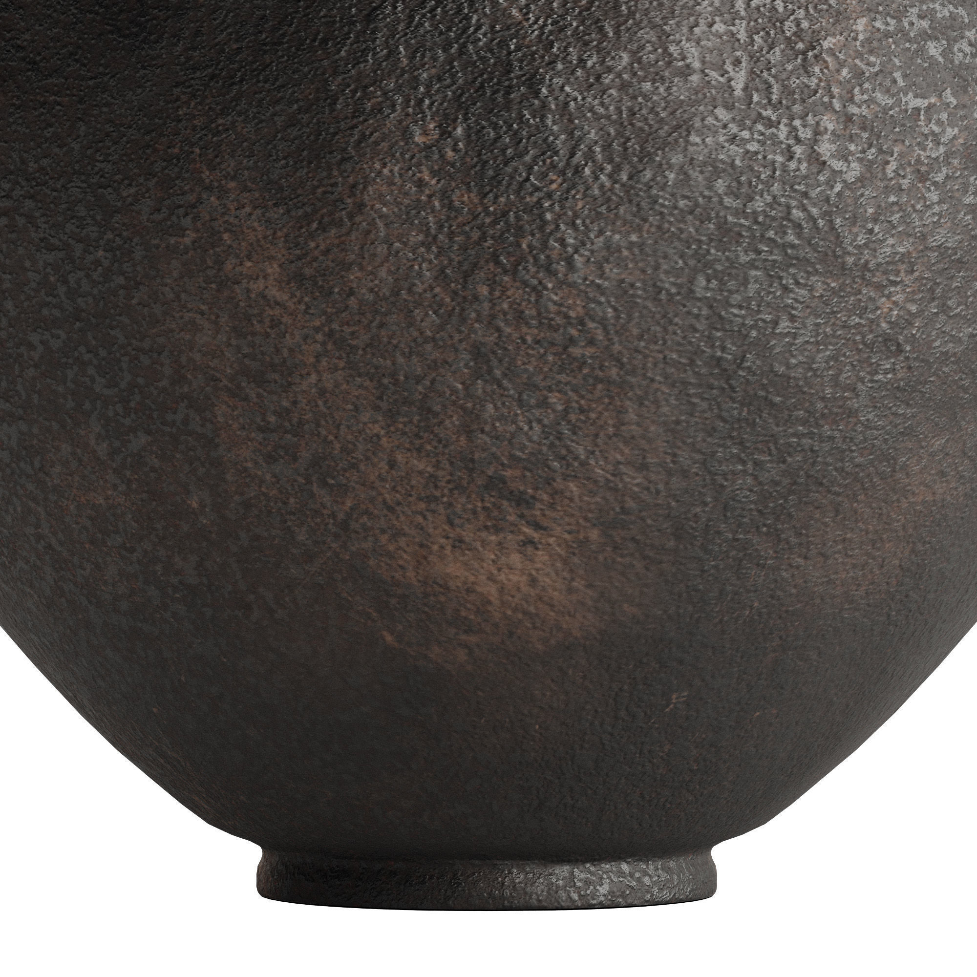 Round Metal Vase 3D model_3