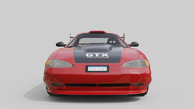 Race Car Realistic and Game Ready Asset Low-poly 3D model 4