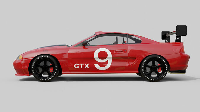 Race Car Realistic and Game Ready Asset Low-poly 3D model 6