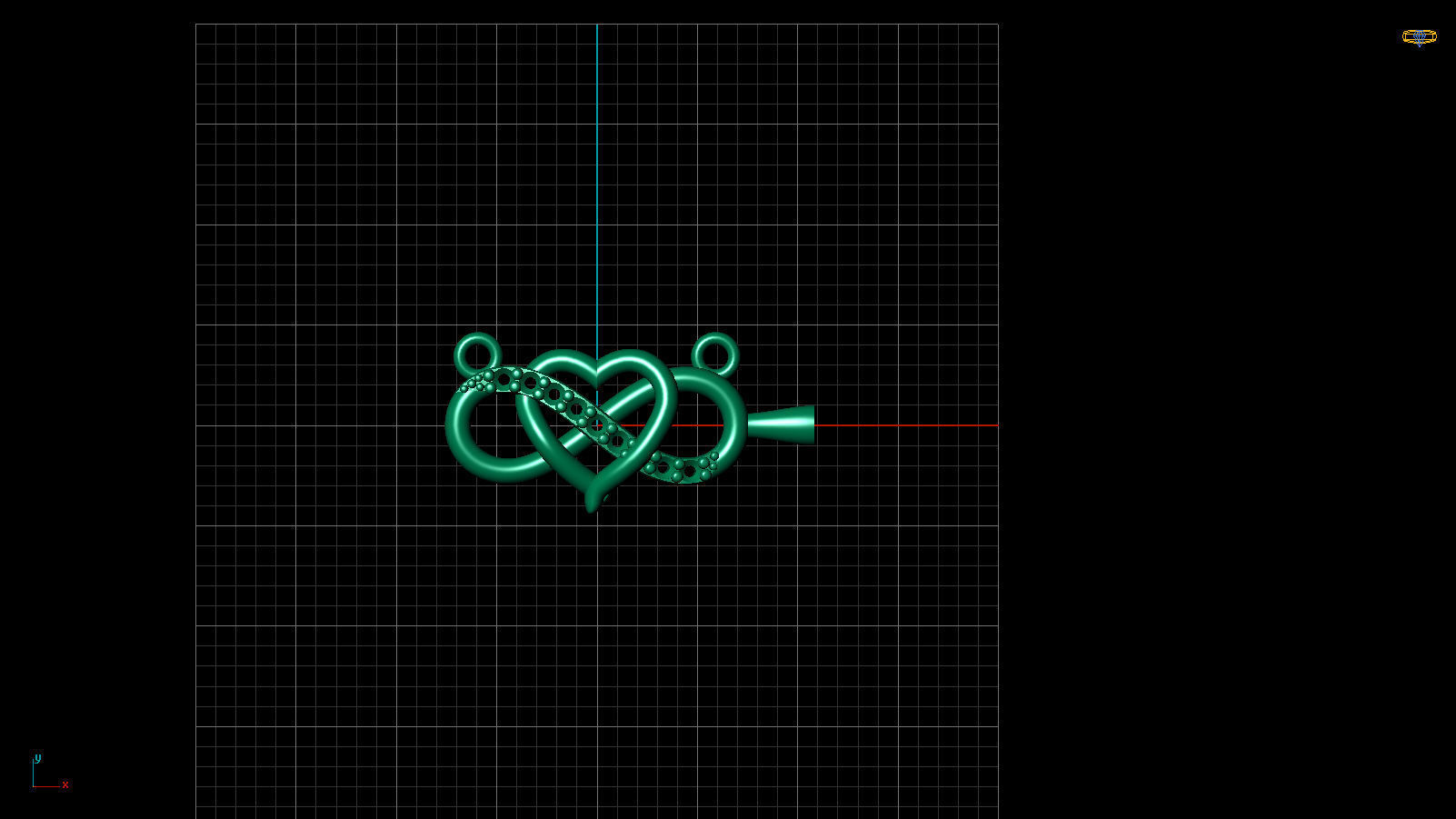 Infinity Heart Pendant 3D print model_5