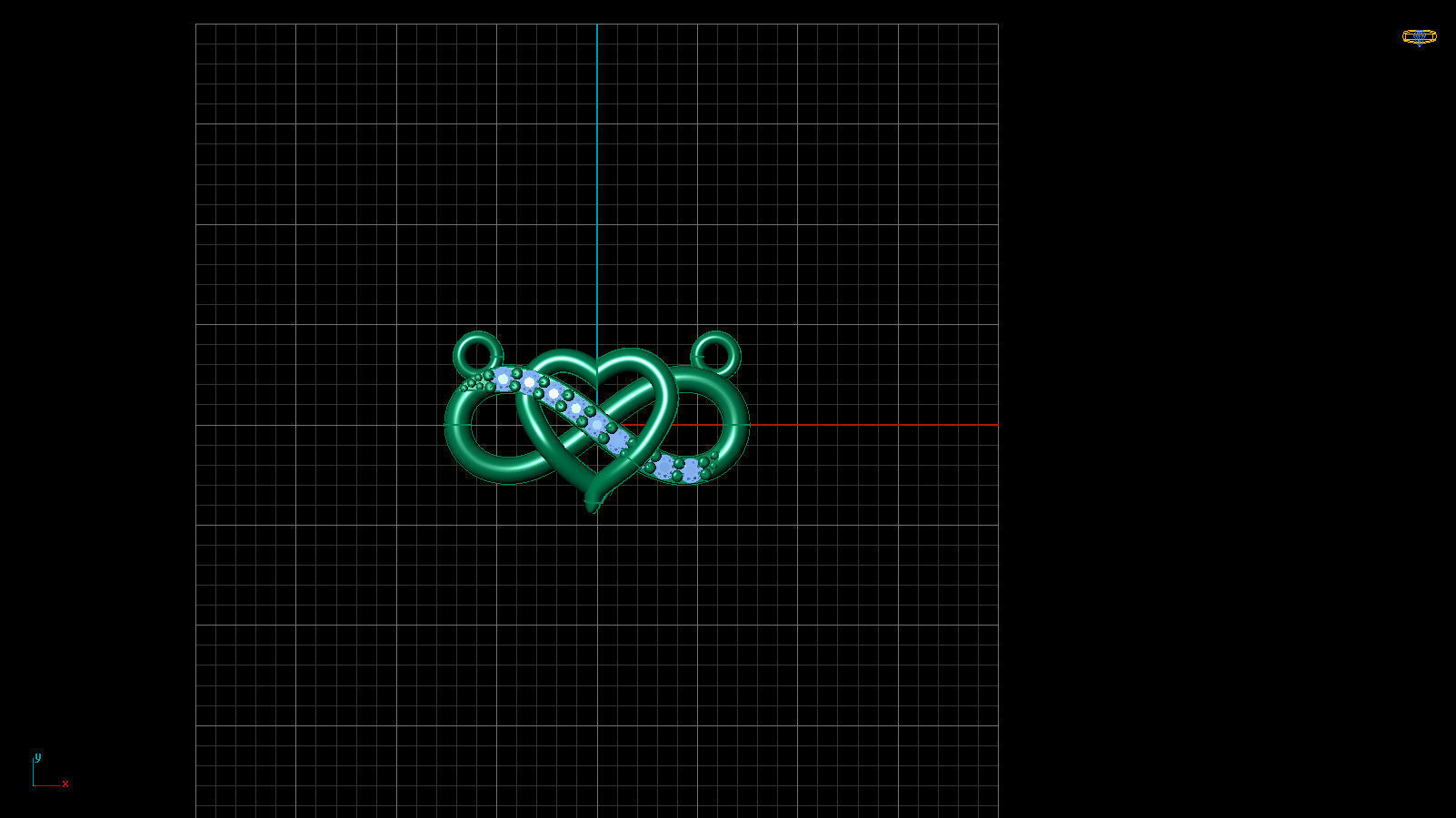Infinity Heart Pendant 3D print model_4