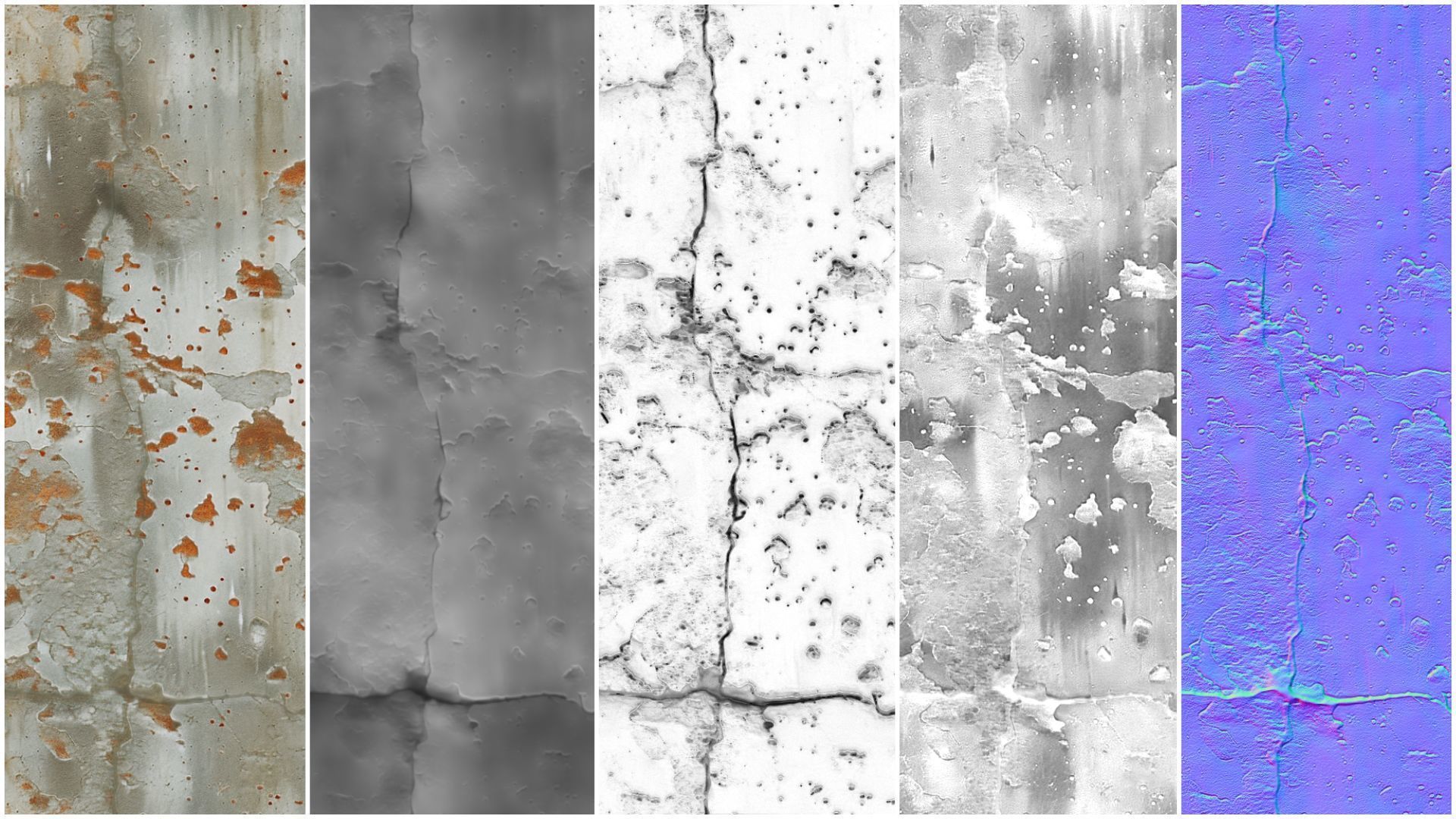 10 rusty wall VOL02 4K Seamless PNG PBR Textures Texture_1