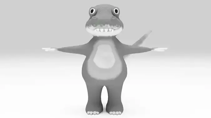 Character Dinosaurus T-rex Lowpolys Rigged 