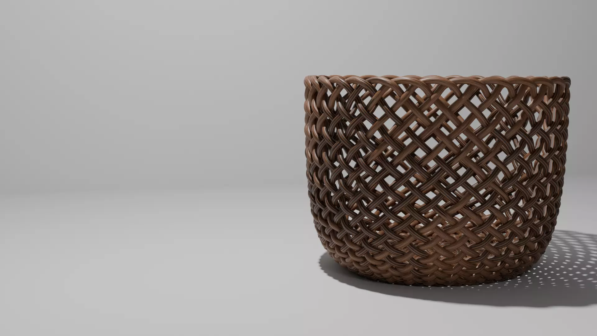 Woven basket Free 3D model