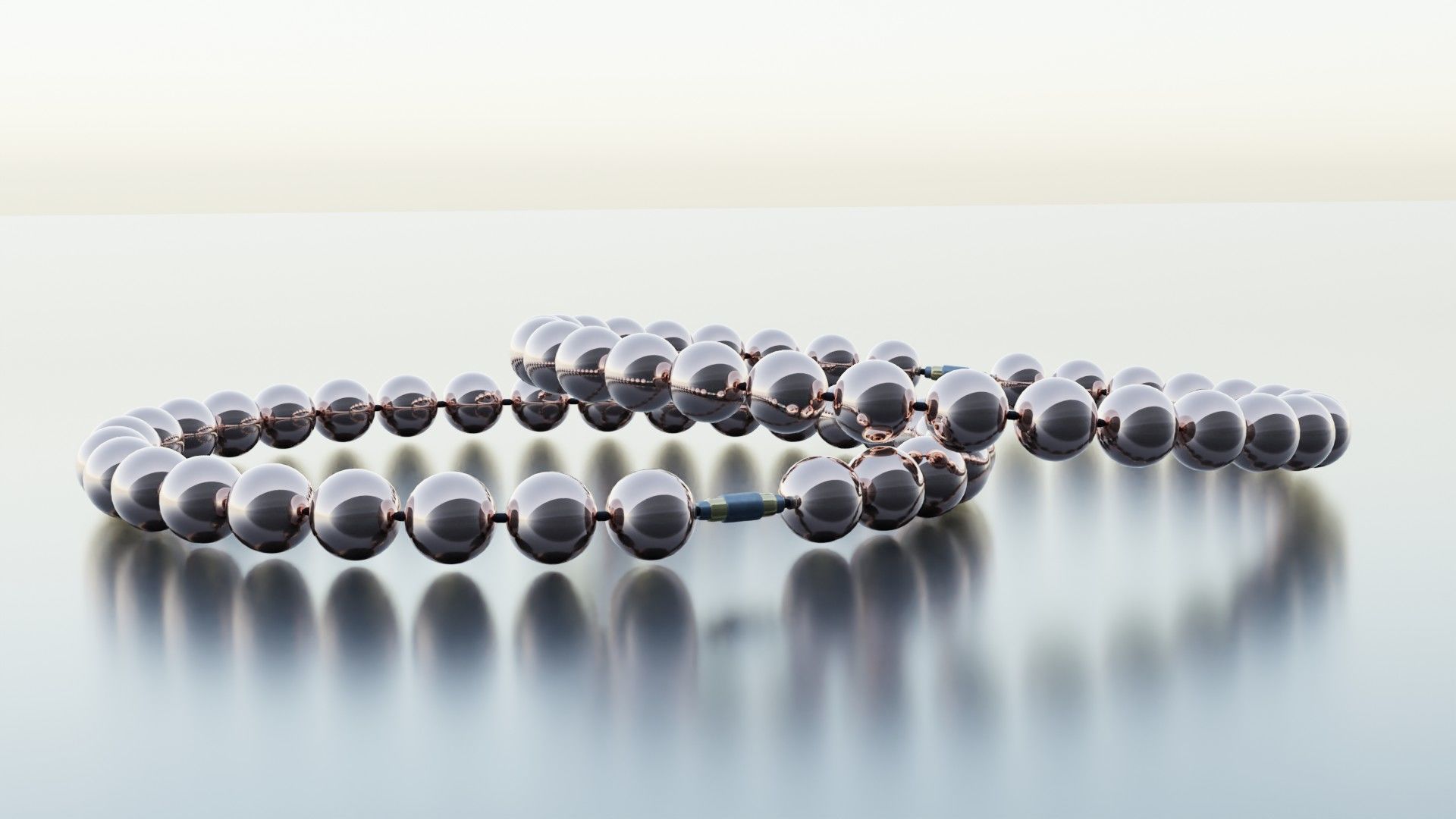 Pearl Bracelet 3D print model_2