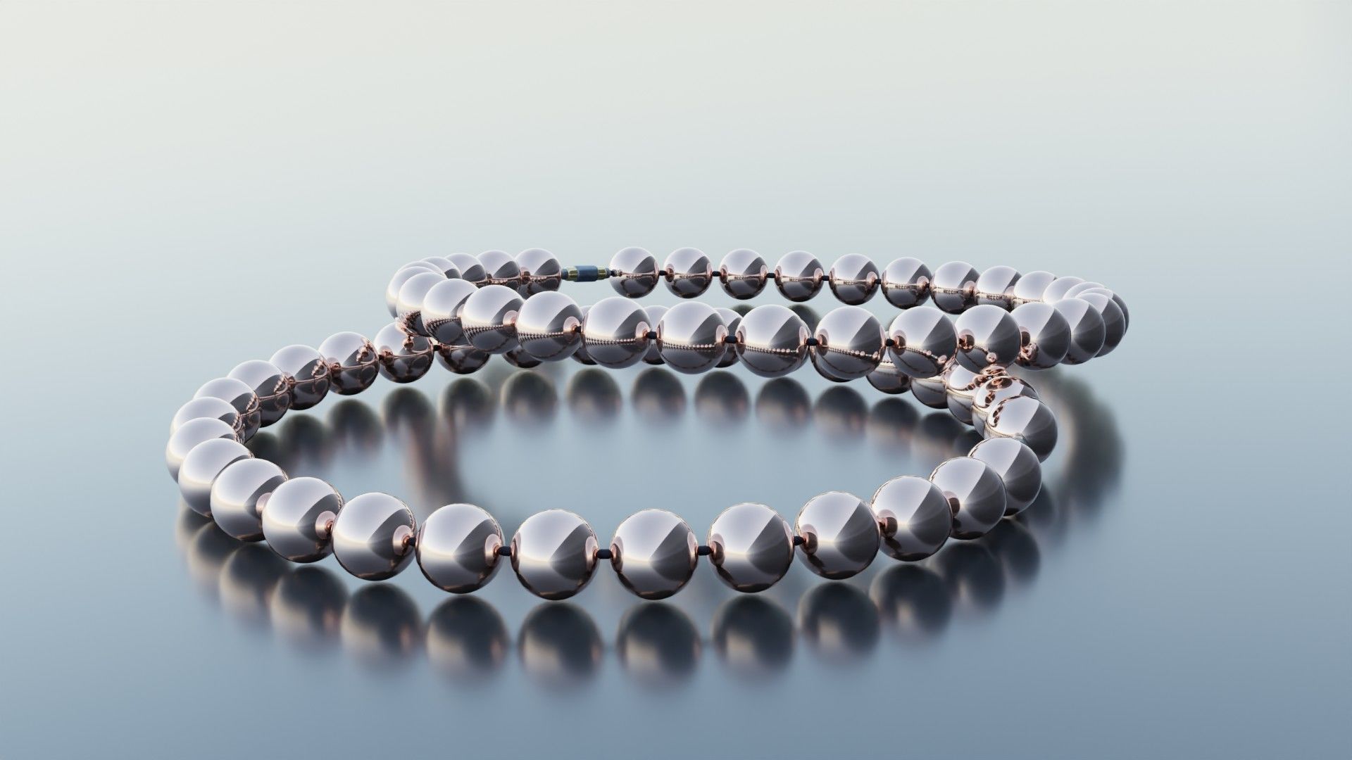 Pearl Bracelet 3D print model_1