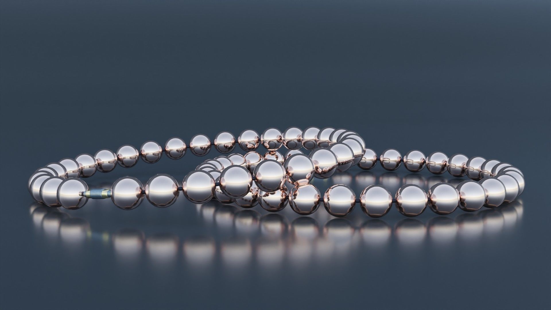 Pearl Bracelet 3D print model_5