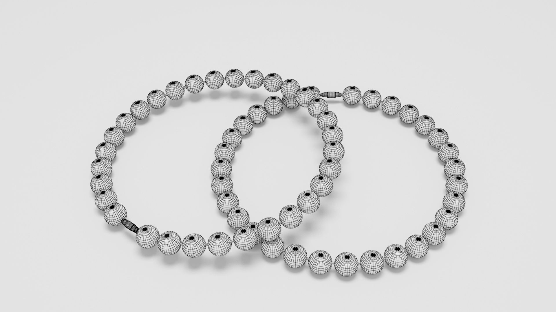 Pearl Bracelet 3D print model_6