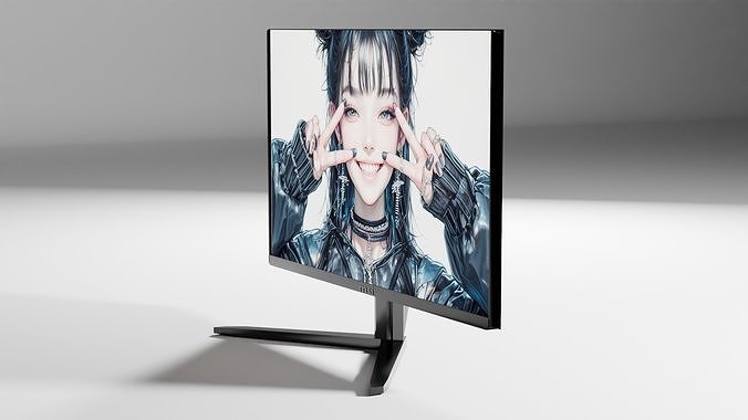 Monitor Free low-poly 3D model