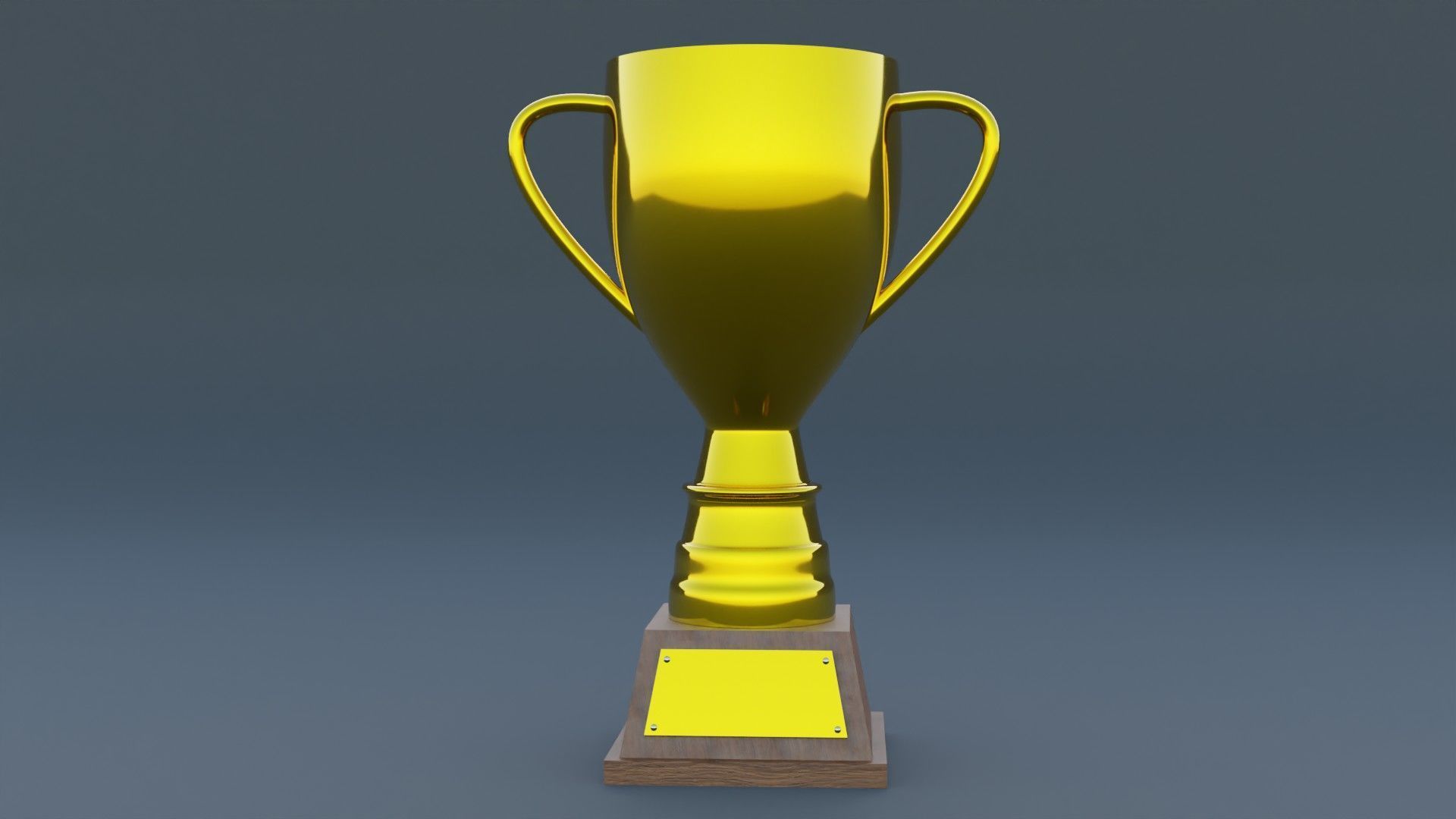 Gold Trophy 3D model_5