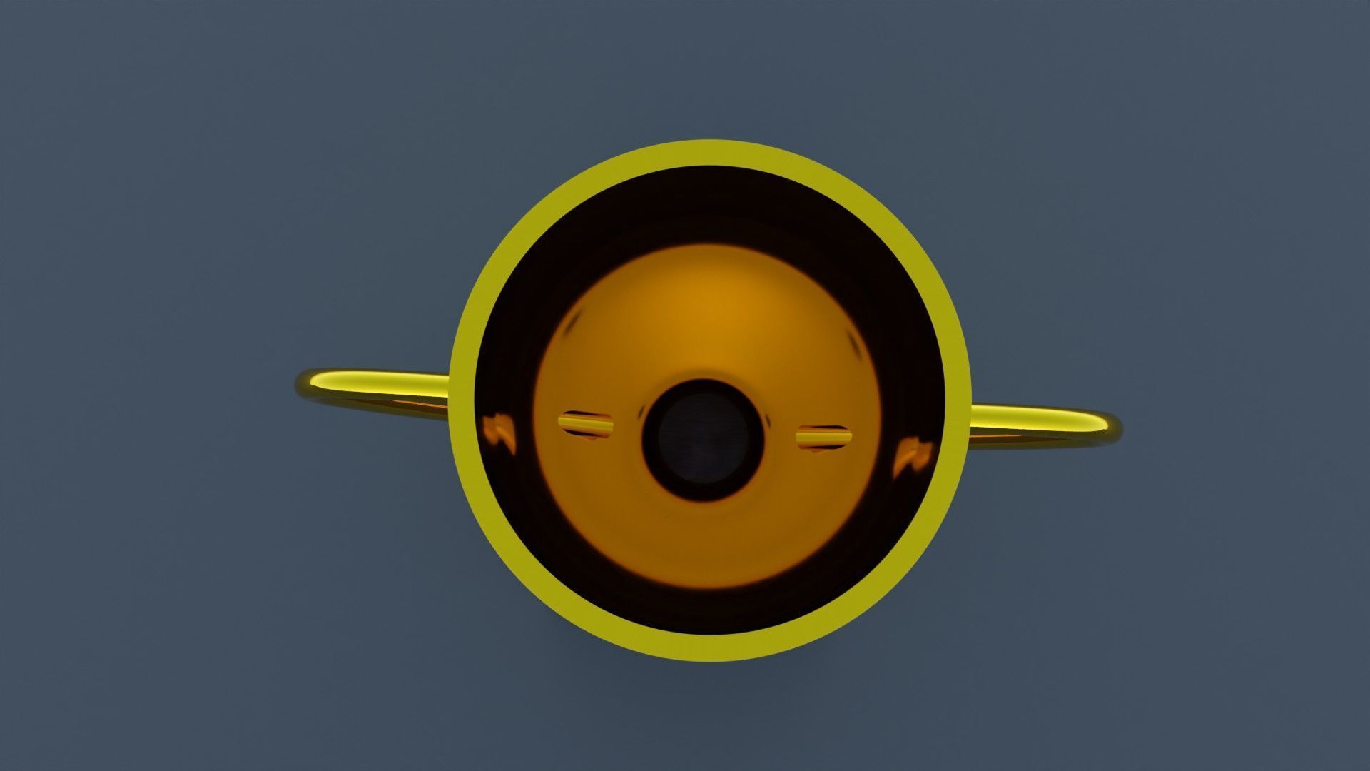 Gold Trophy 3D model_2