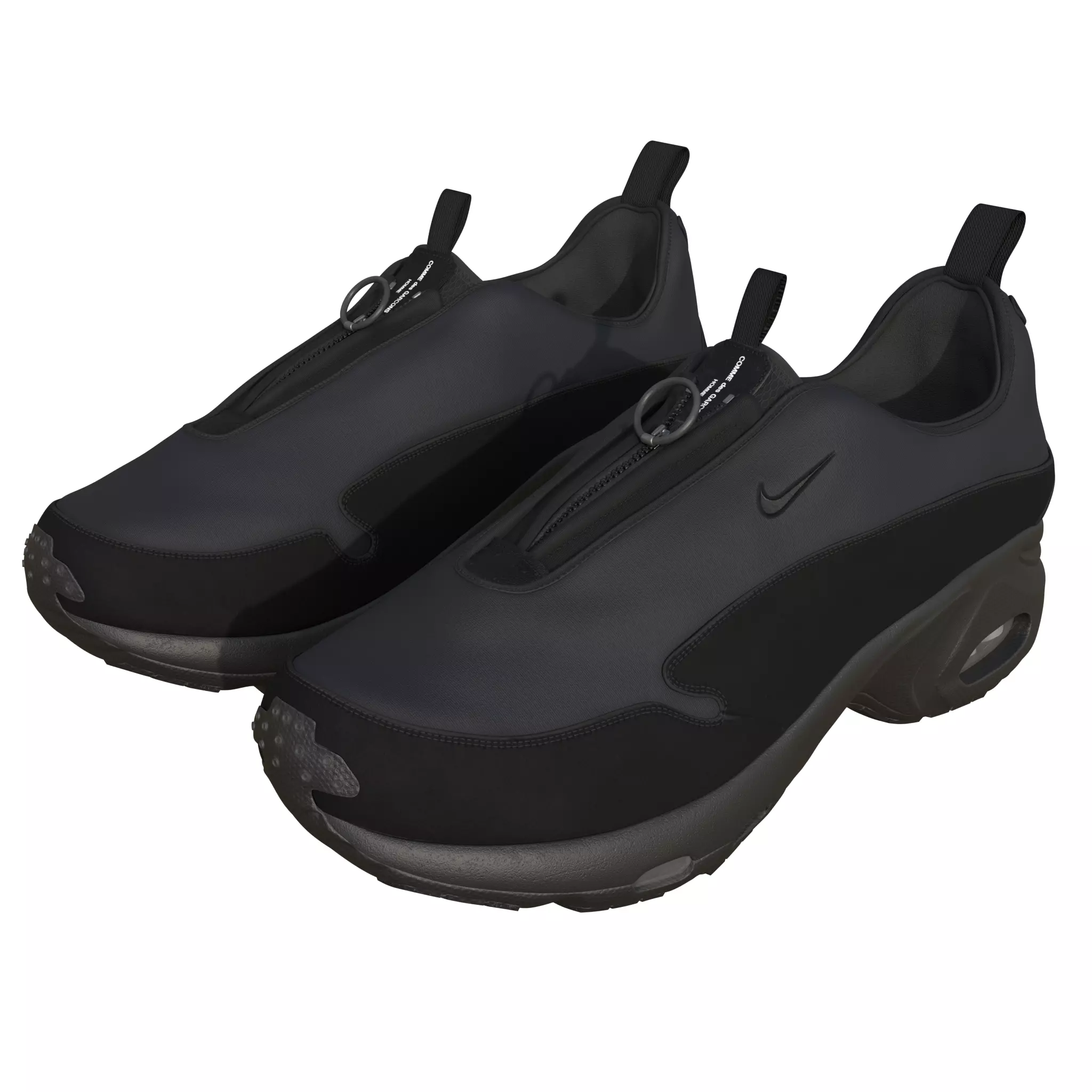 Nike x Comme des Garcons Homme Plus Air Max Sunder SP Black 3D model_0