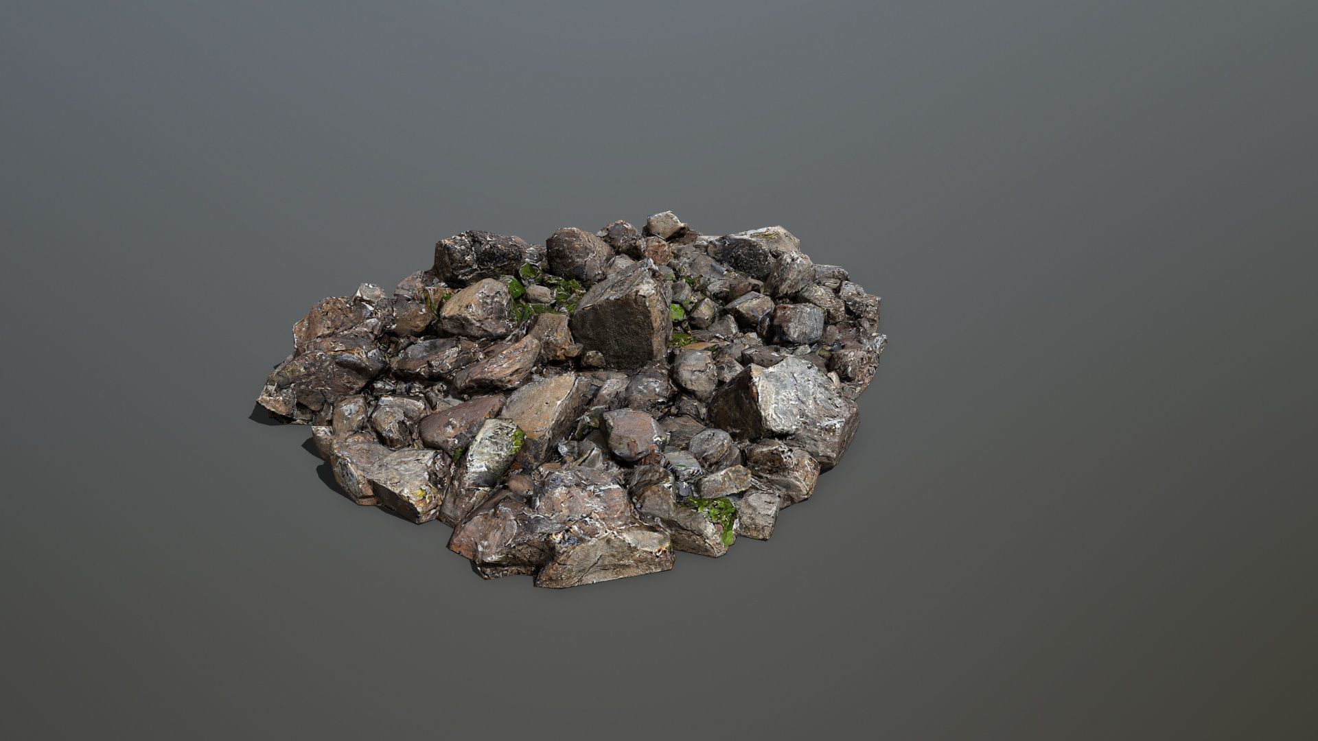 rocks Low-poly 3D model_5