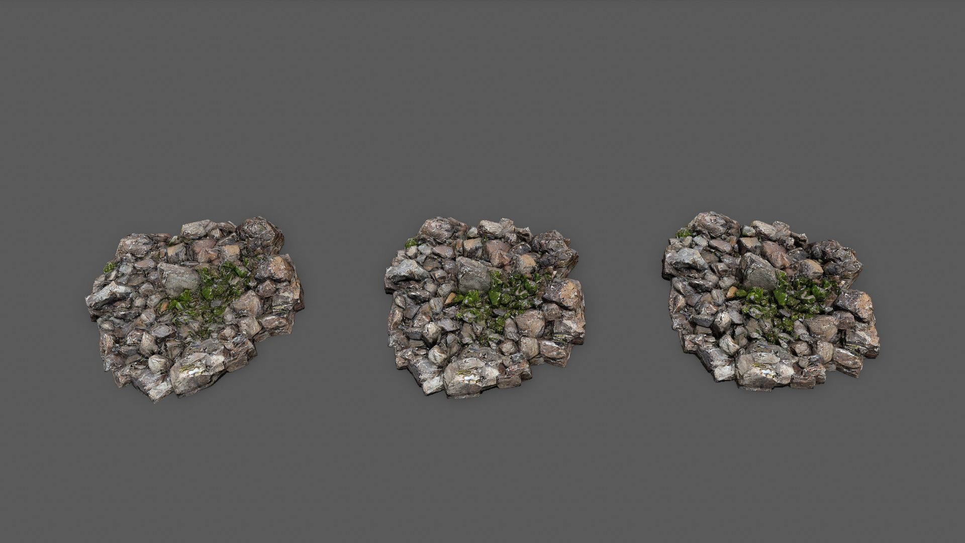 rocks Low-poly 3D model_9