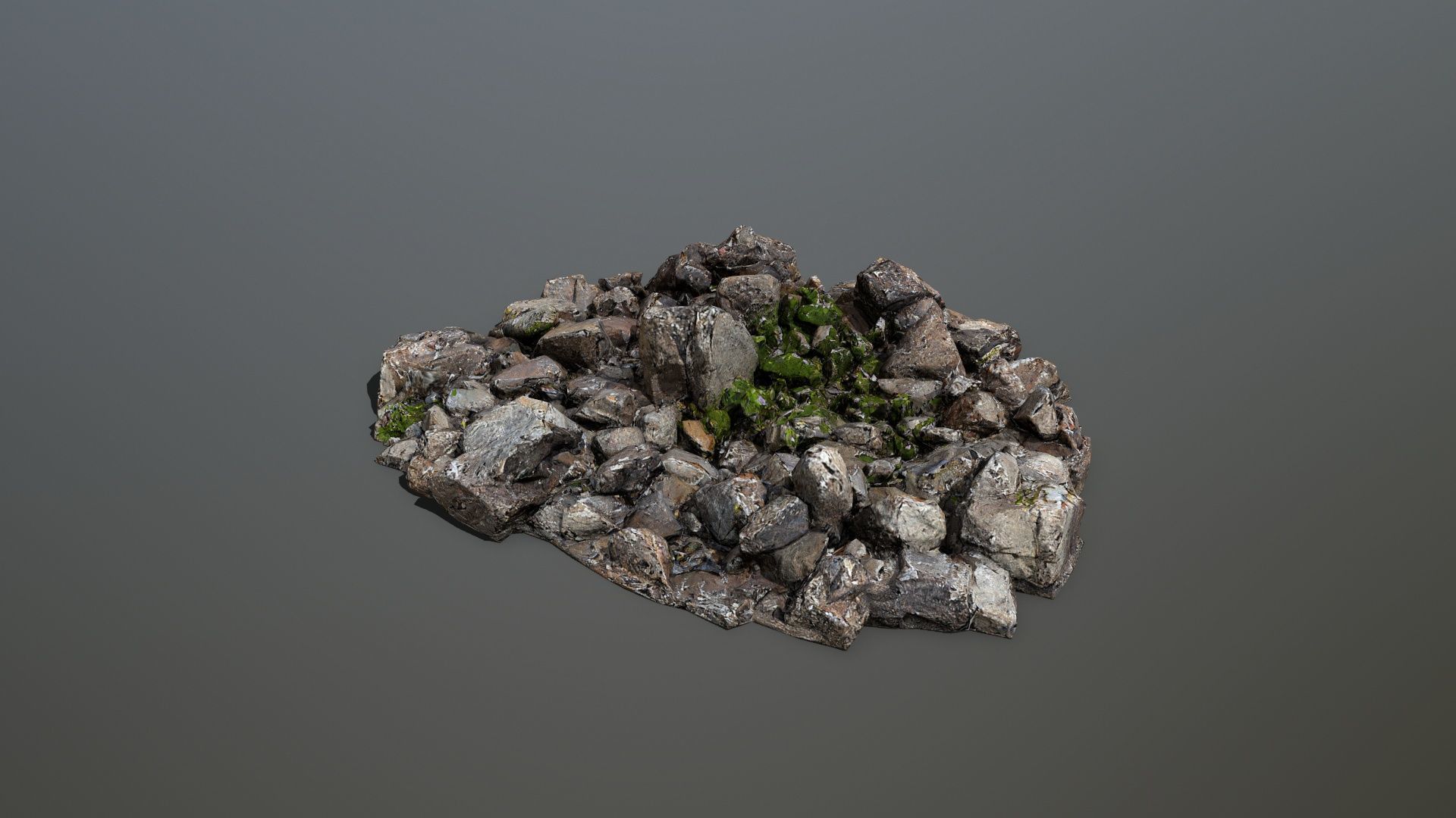 rocks Low-poly 3D model_7
