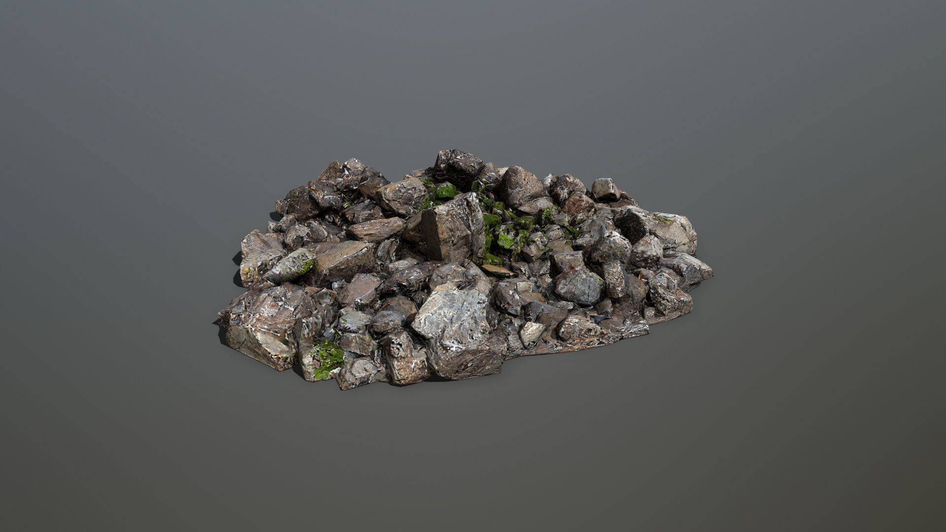 rocks Low-poly 3D model_6