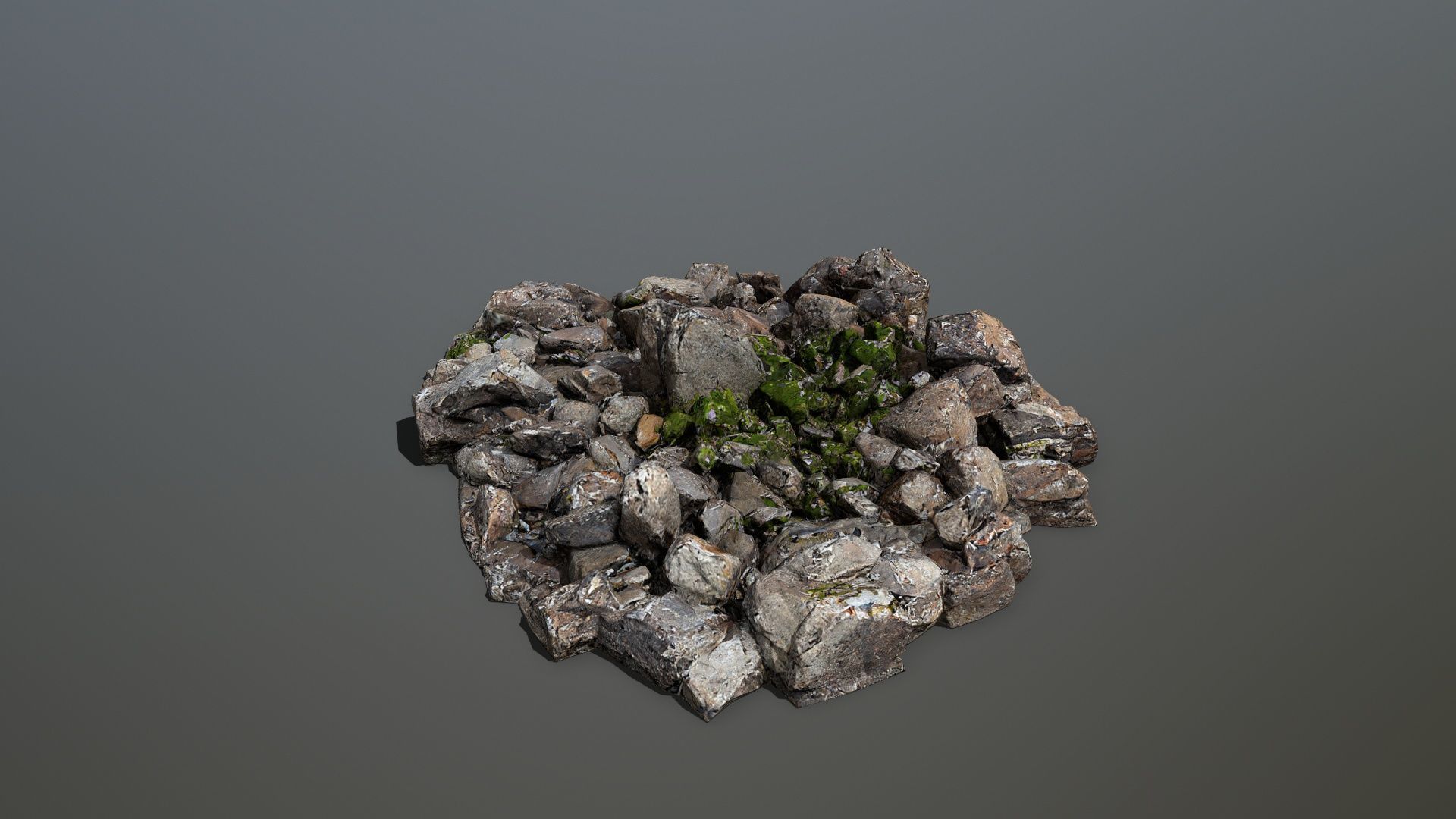 rocks Low-poly 3D model_8