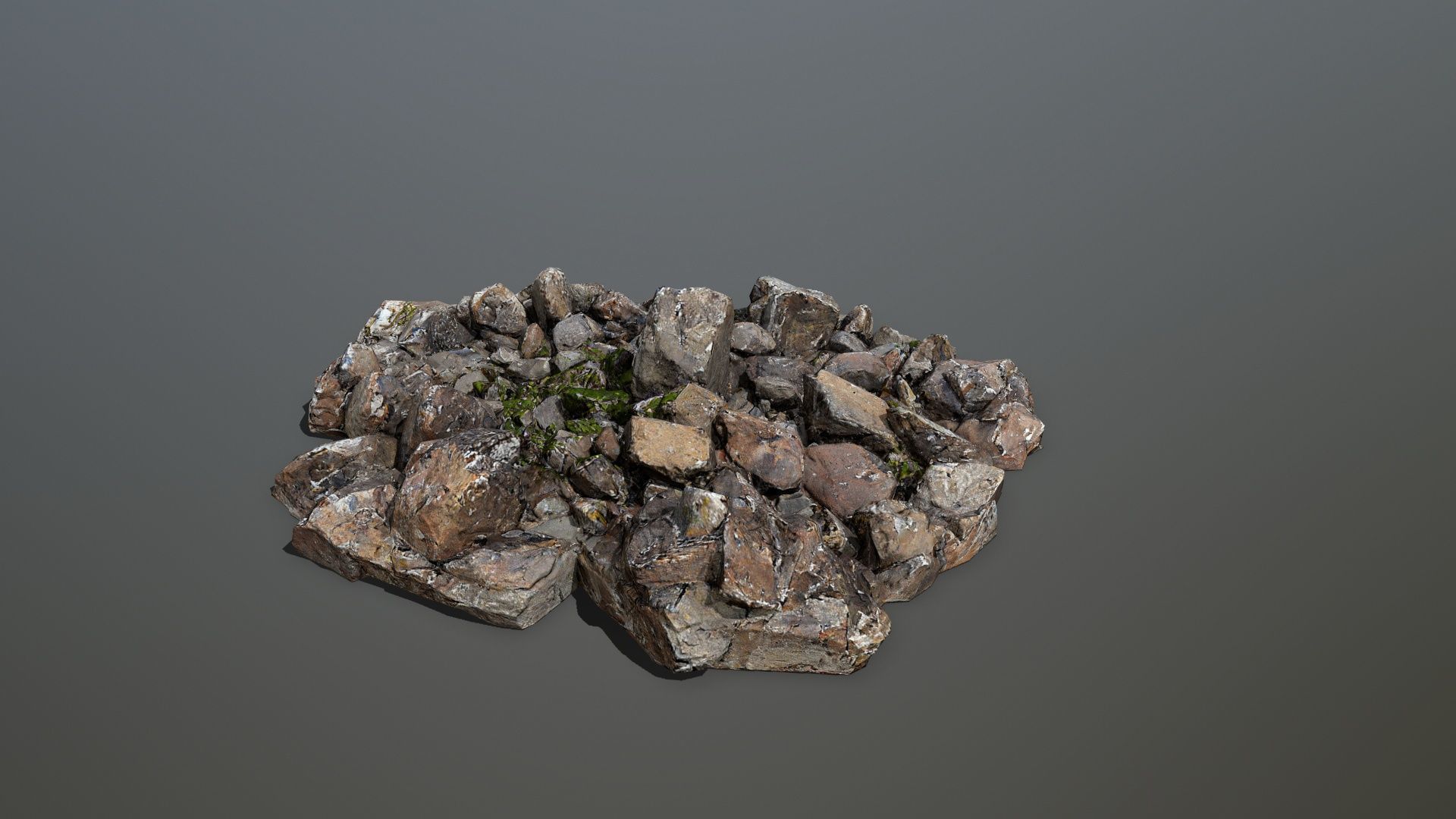 rocks Low-poly 3D model_3