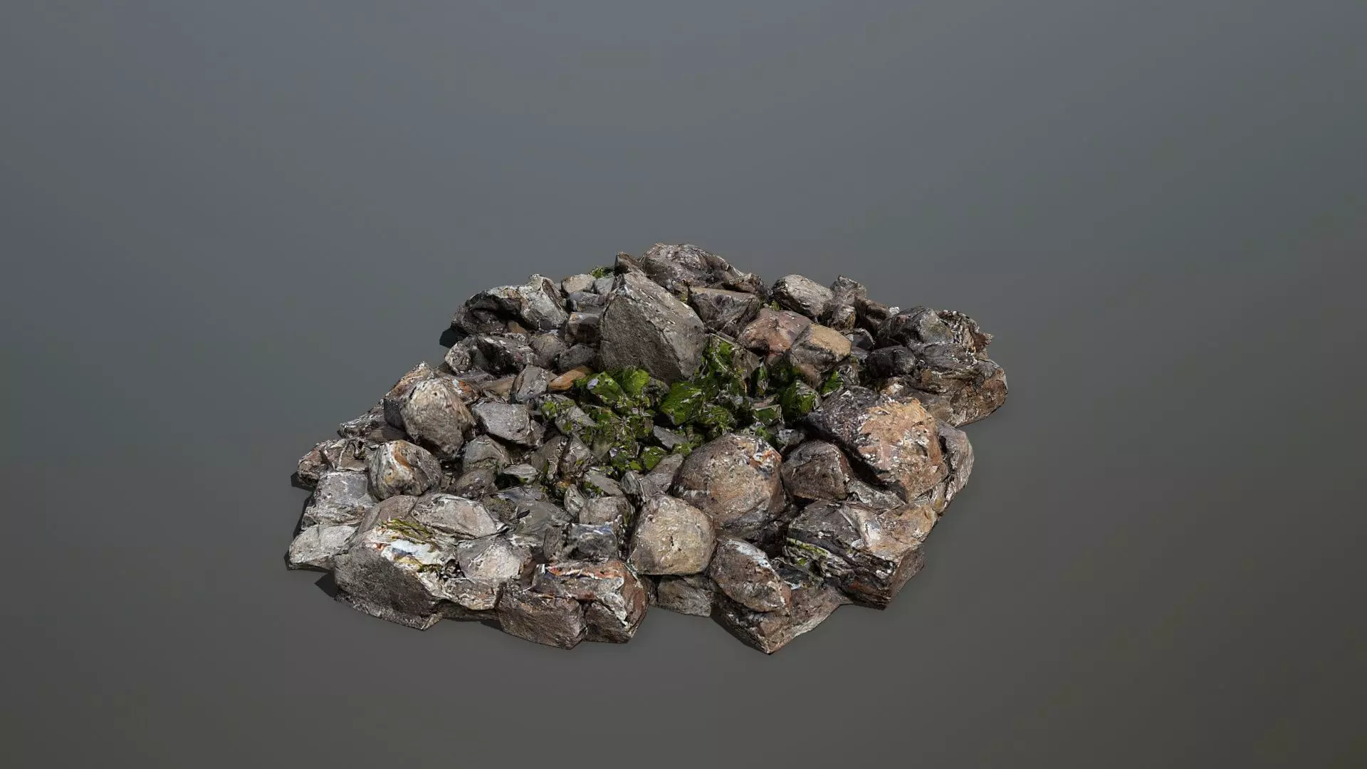 rocks Low-poly 3D model_0