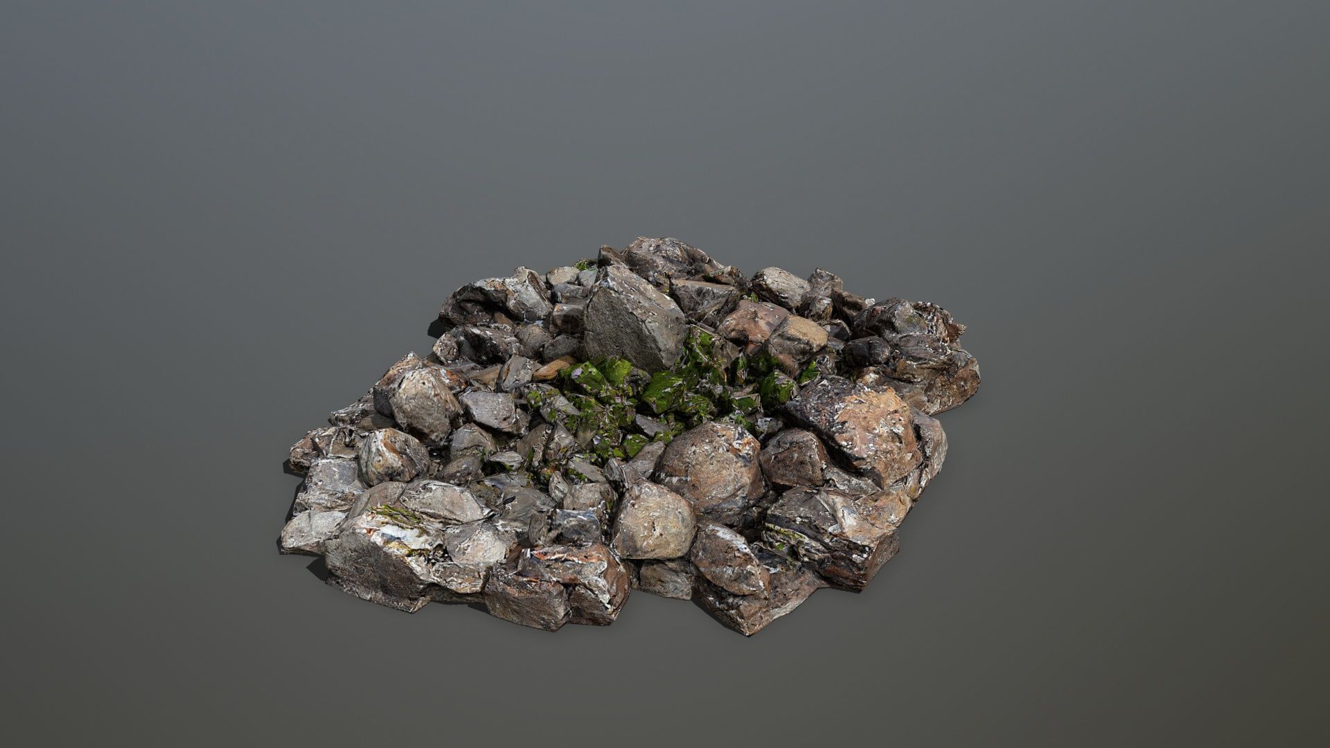 rocks Low-poly 3D model_1