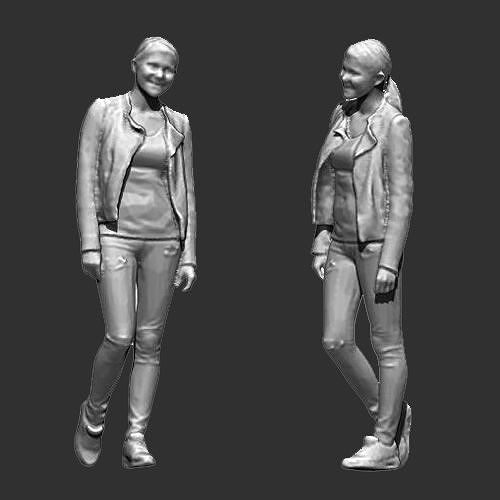 WOMAN F06 FIGURE DIORAMA 3D print model