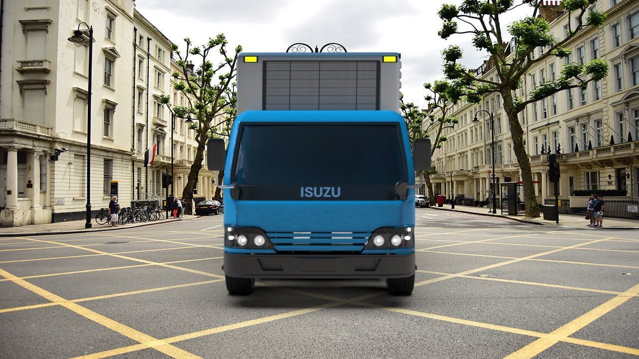 Isuzu truck 3d model Low-poly 3D model_1