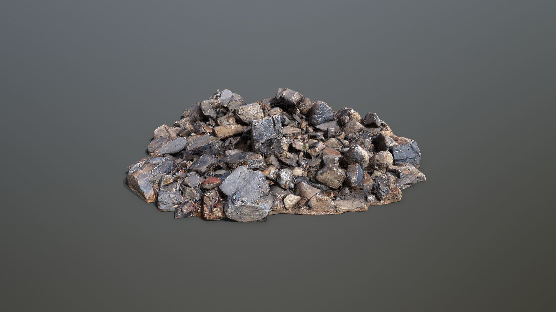 rocks  Low-poly 3D model_5