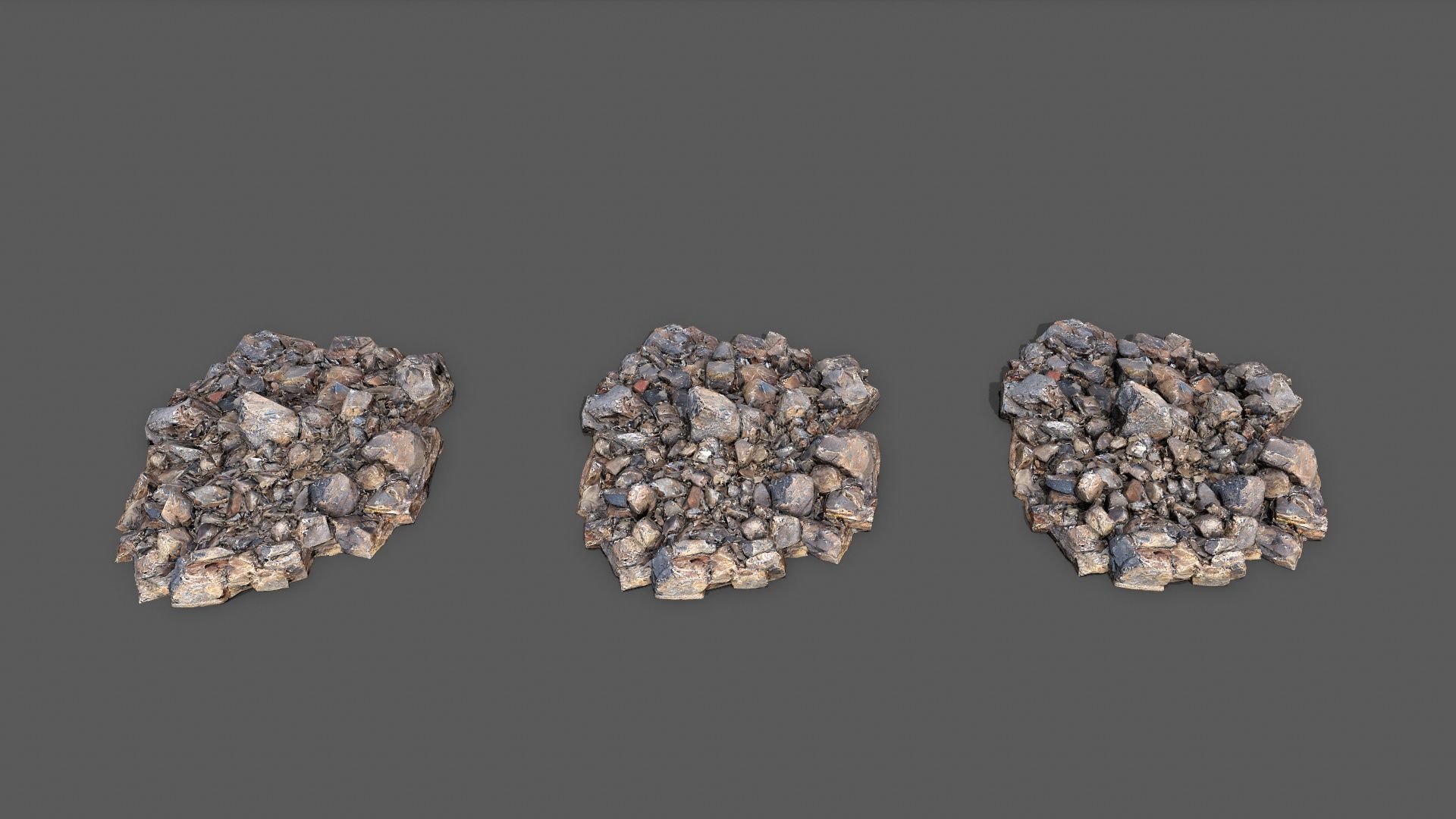 rocks  Low-poly 3D model_14