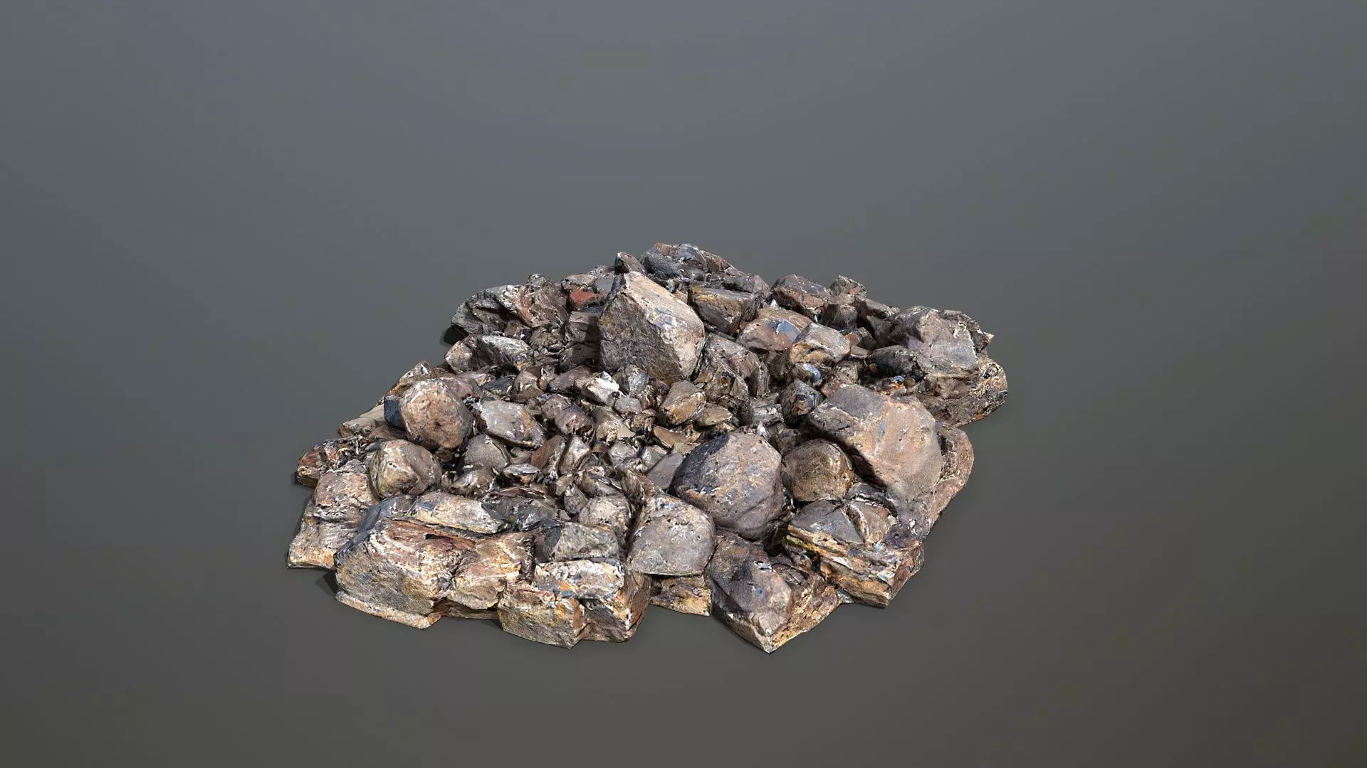 rocks  Low-poly 3D model_0
