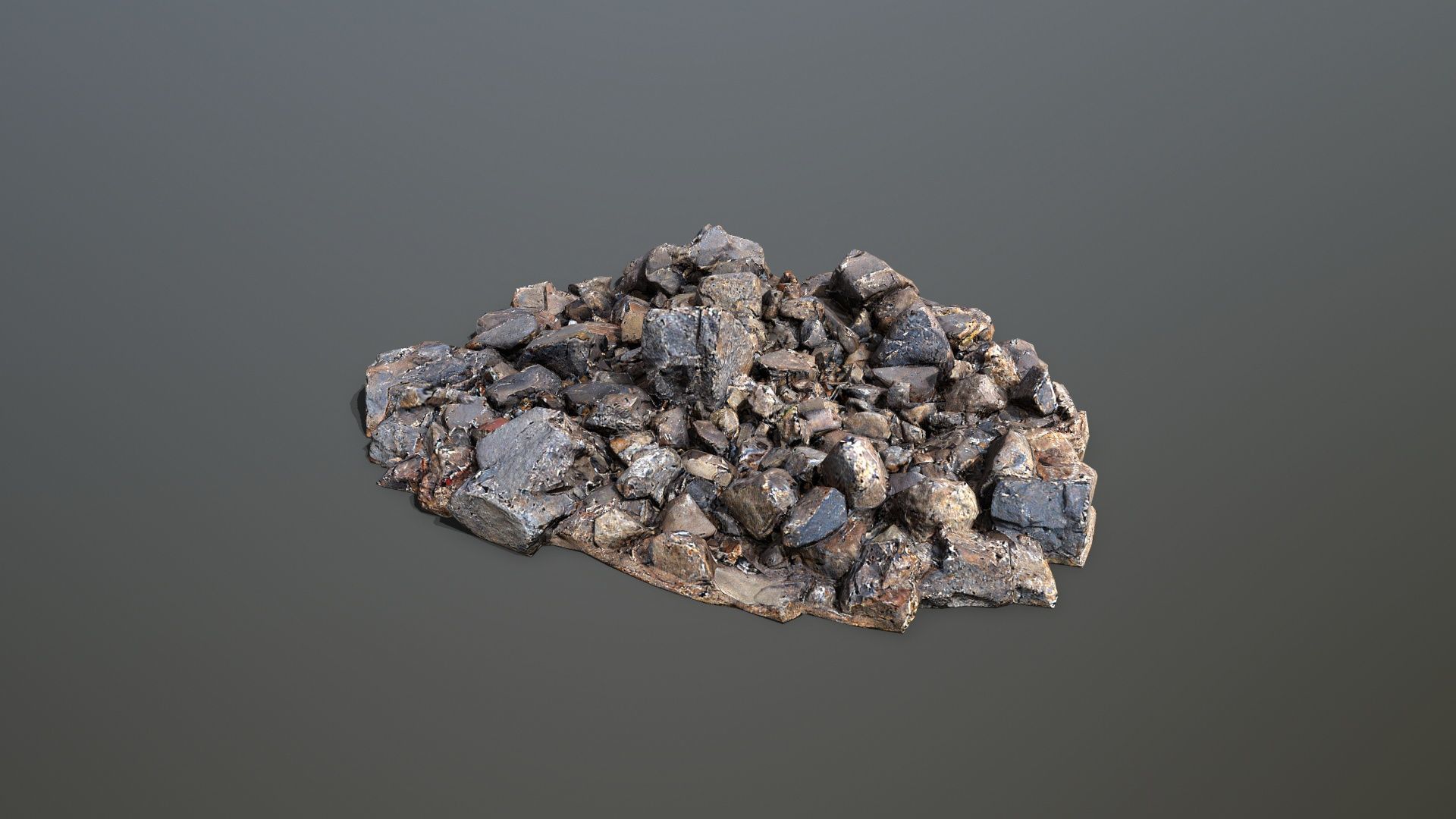rocks  Low-poly 3D model_12